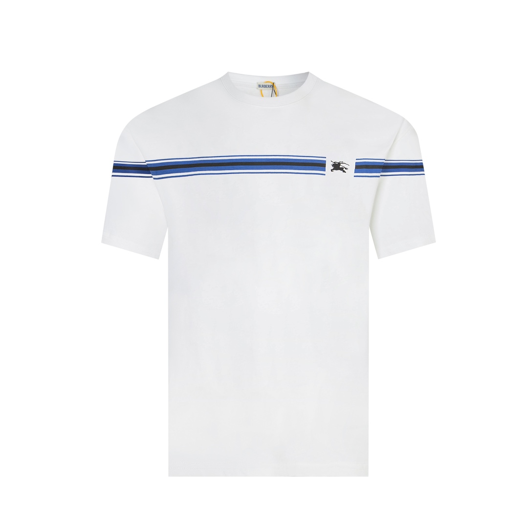 [Versión superior, calidad de tienda oficial] -BBR · Burberry 24ss Camiseta de cuello redondo de manga corta …