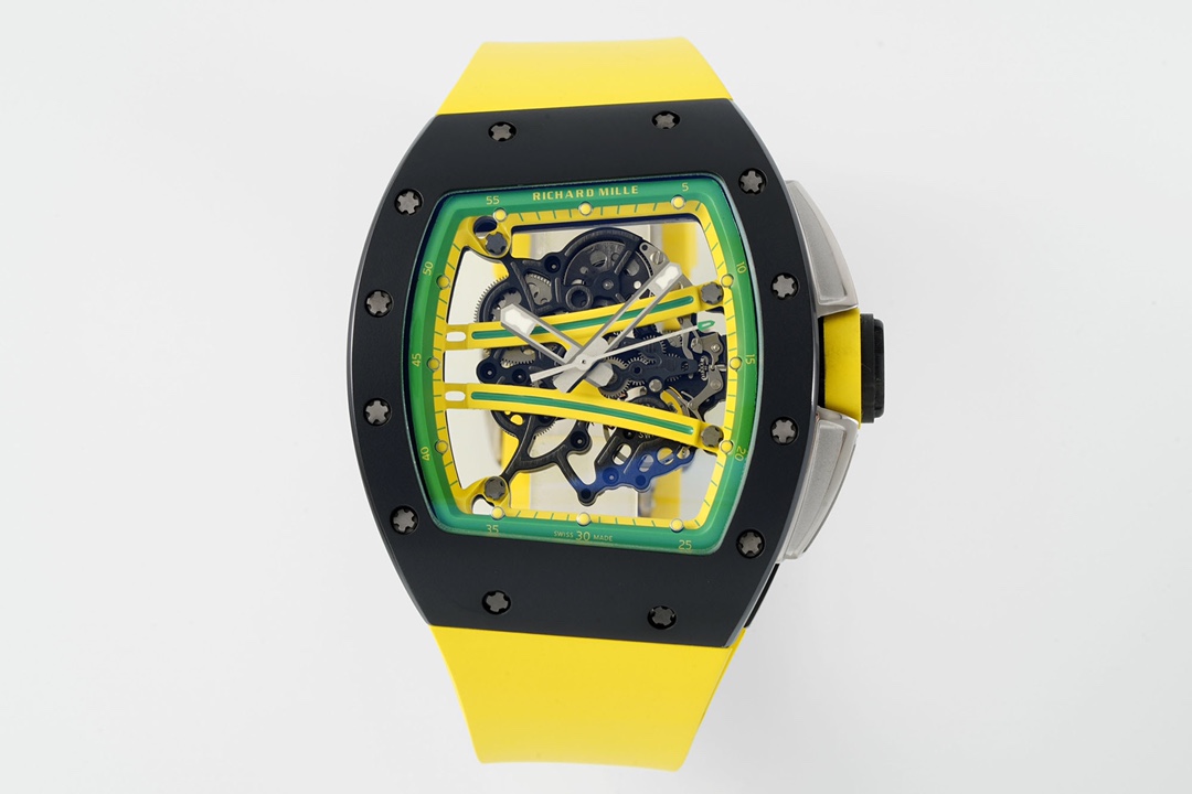 NO:394592,AS new product RM061 Black Ceramic Edition is the highest version on the market. Richard is the theme of light and fashionable. The entire watch is made of carbon fiber. All metal chains are made of titanium metal (the invisible metal parts are all titanium metal). As a ticket for billionaires, we use Dandong’s latest version of the all-in-one machine RMUL2 movement, the highest version of the movement, case, strap and all accessories on the market.19860909AS新品RM061 黑陶瓷版市面最高版本 理查德以其轻便时尚为主题,全表采用碳纤维制作,所有的金属链全部采用钛金属制作（看见的看不见的金属件全是钛金属）,作为亿万富豪的入场券,我们采用丹东定制最新版本一体机RMUL2机芯,市面上最高版本的机芯,表壳,表带以及所有配件,,Watch