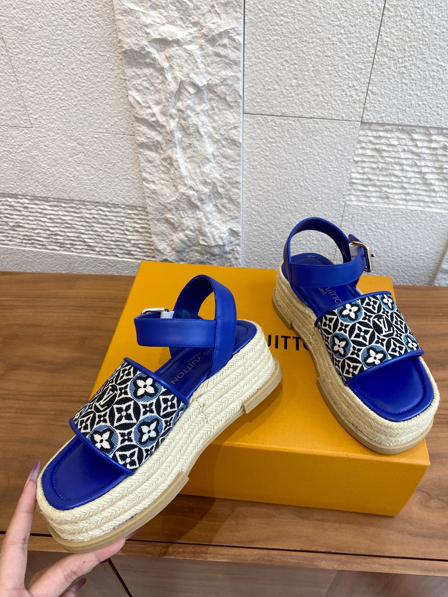 Louis Vuitton x Murakami Takashi Canvas Espadrille Platform Sandals 6 i1752404751474 665 0 4