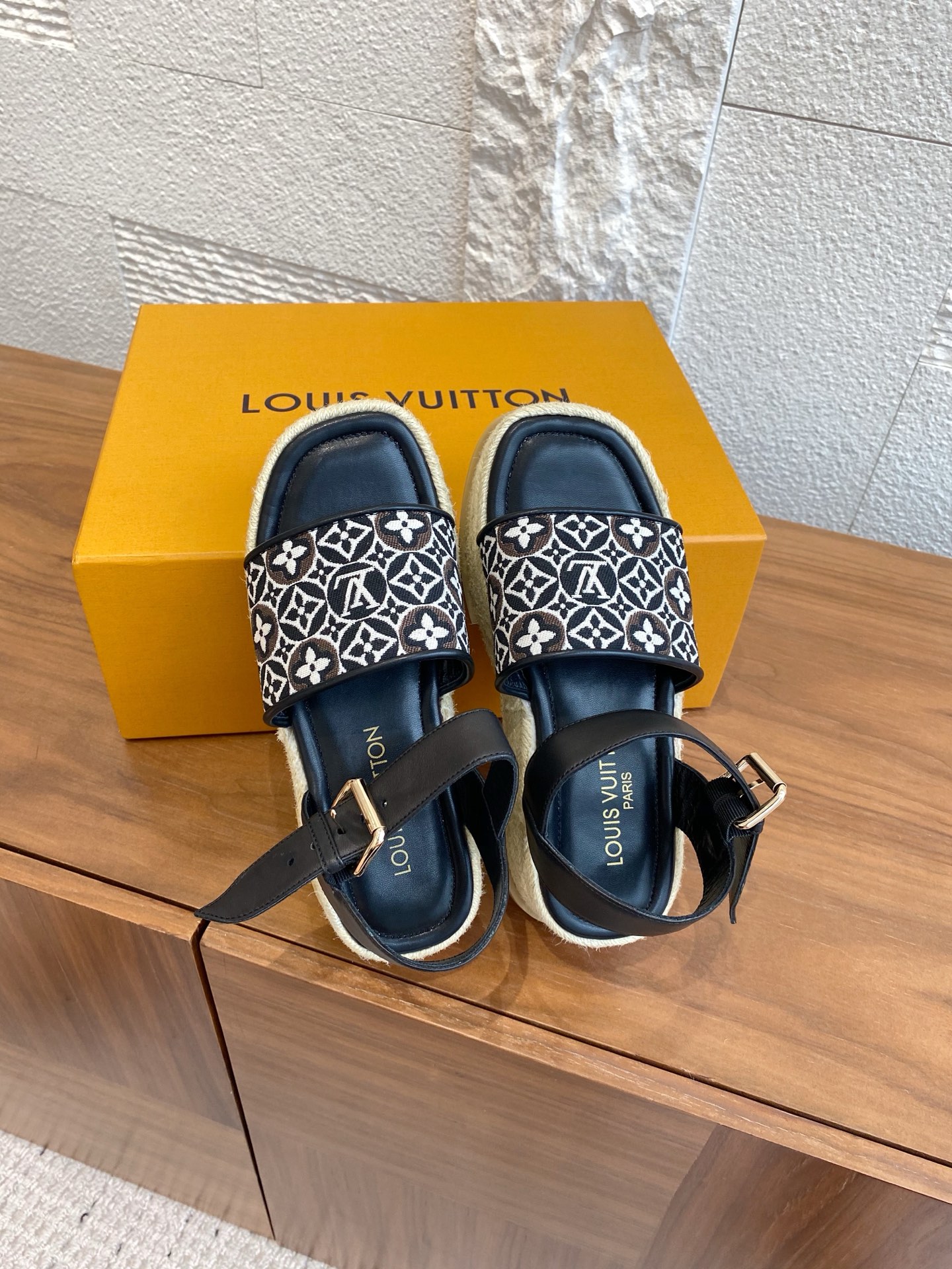 Louis Vuitton x Murakami Takashi Canvas Espadrille Platform Sandal 3 i1752404901325 9596 0 1