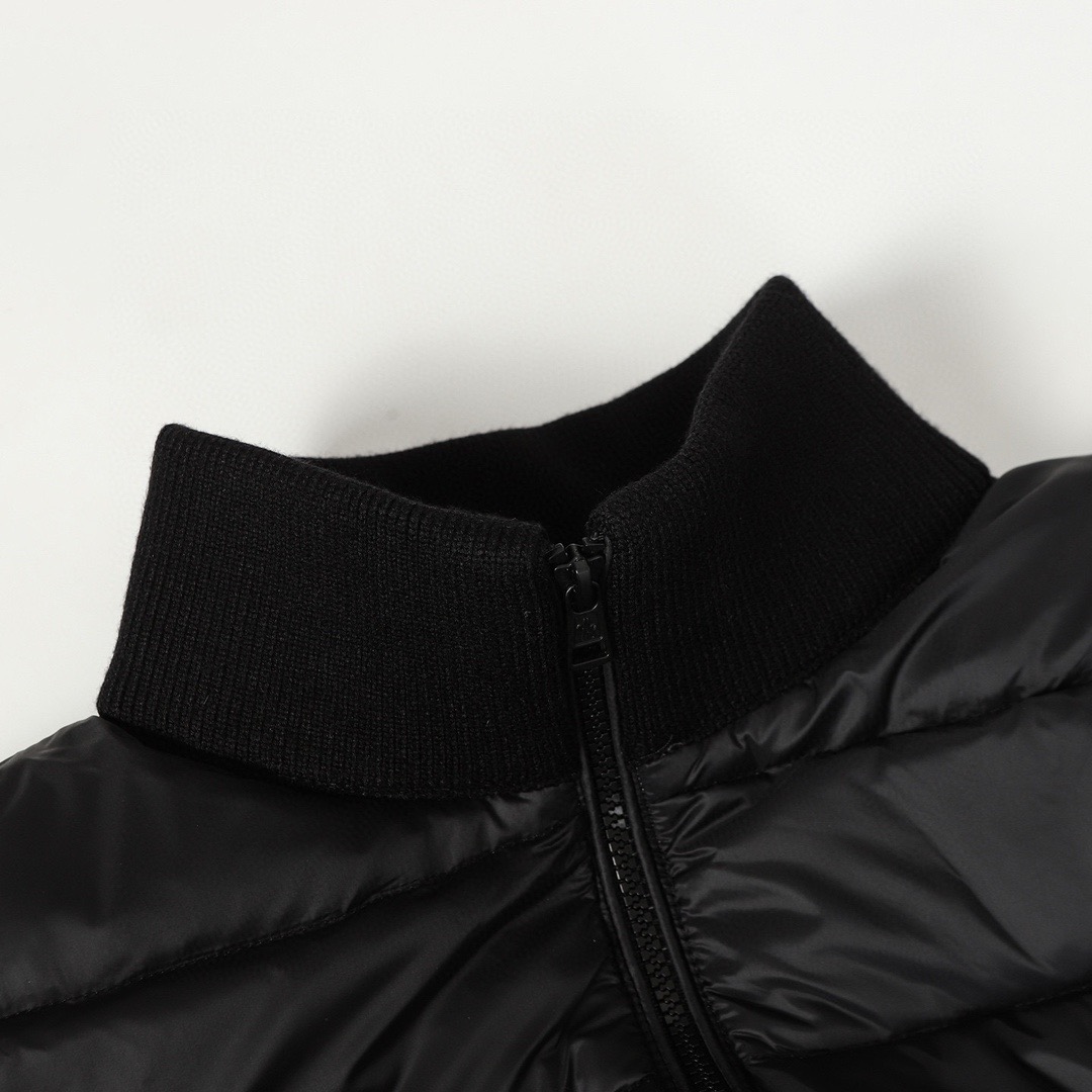 Moner蒙口羽绒服 - スタイリッシュな羊毛ニットダウンコート