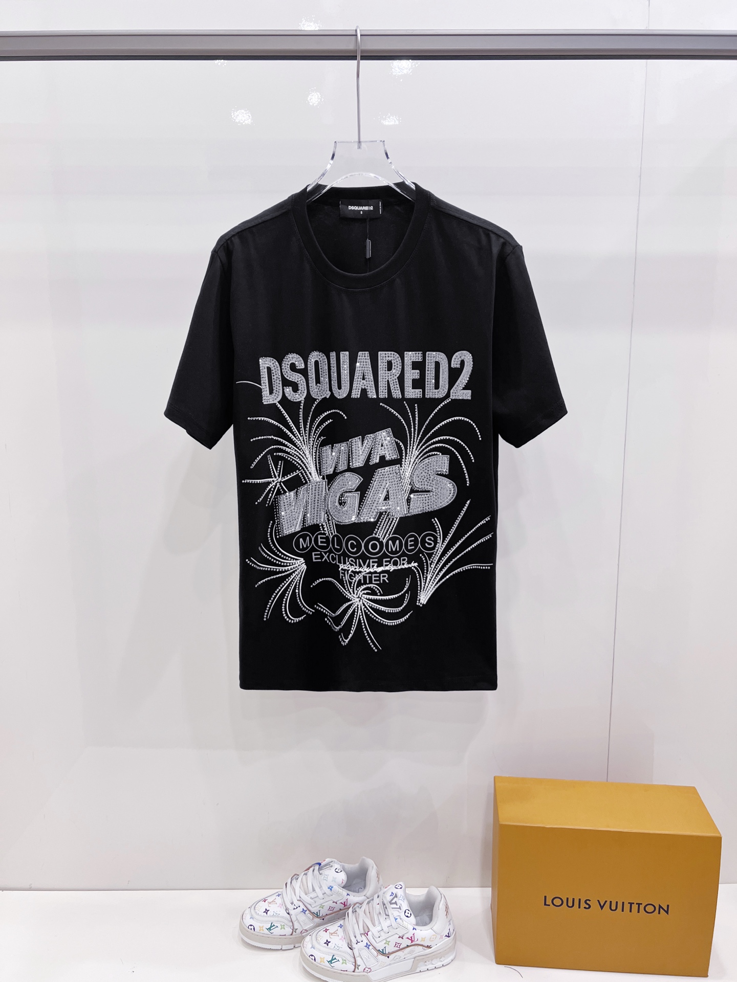P90 Camiseta DSQUARED2 con estampado de ladrillo de alta calidad | Exclusiva para amantes de la moda urbana. …