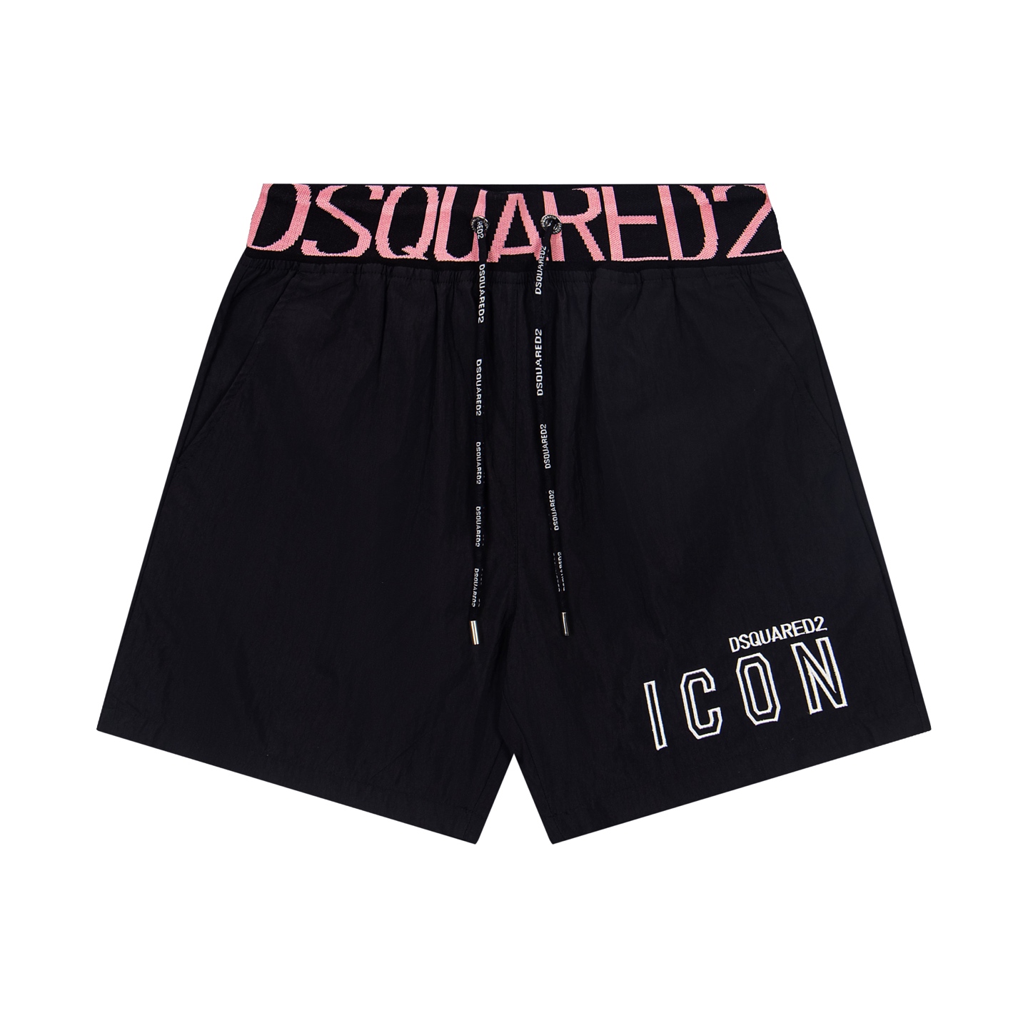 P105 DSQ2...2026SS Nuevos pantalones cortos de playa con malla interior. Bordado de artesanía de alta gama, c…