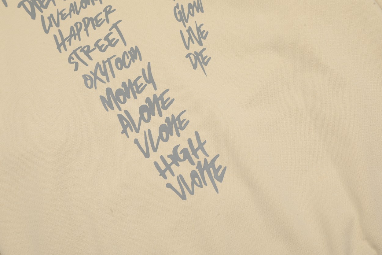 “VLONE High-Quality 3M Letter Coats: 380g Cotton Fabric, Symmetrical Design” - 图片 6
