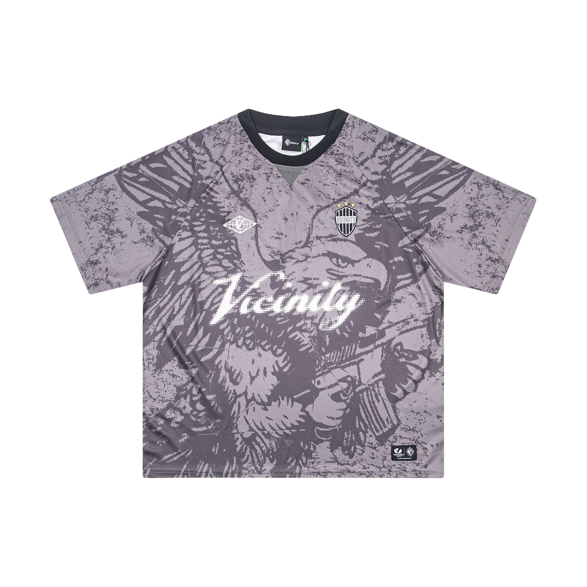 Y06
P55 VICINITY街头潮牌插肩袖球衣 LOGO印花定制螺纹 整件绣花和印花设计 非常耗时耗力 全网独家款
尺码：S-XL
颜色：图片色

​