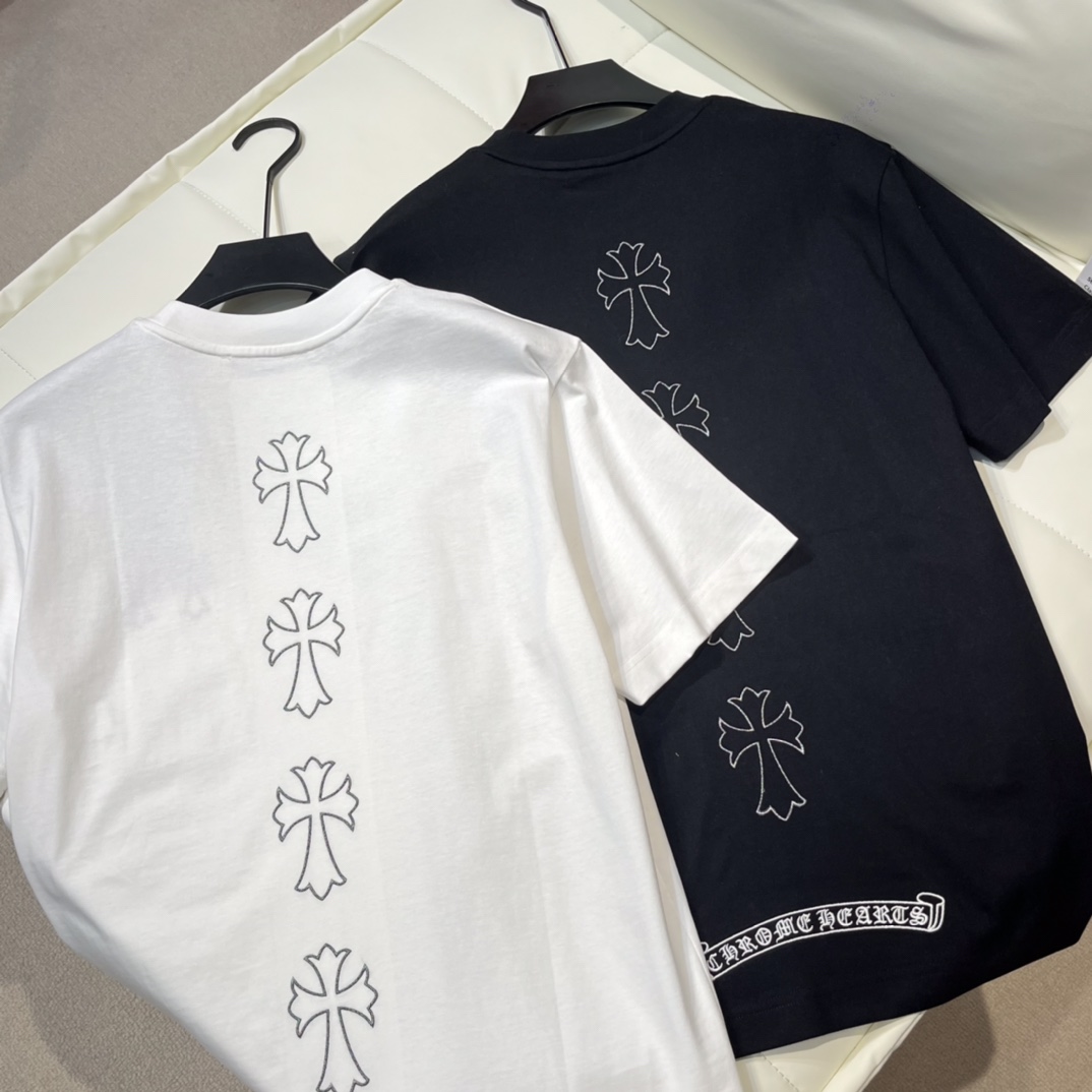 C*ROMEHEARTS克罗心24新款梵文十字架刺绣短袖T恤葡萄牙代购订单中国香港仓直发海外精品限量销售
