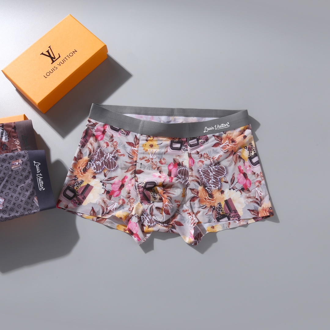 新品！ LOUIS VUITTON  LV路易威登 原单品质！精品盒装男士内裤！国潮印花，外贸国外订单，