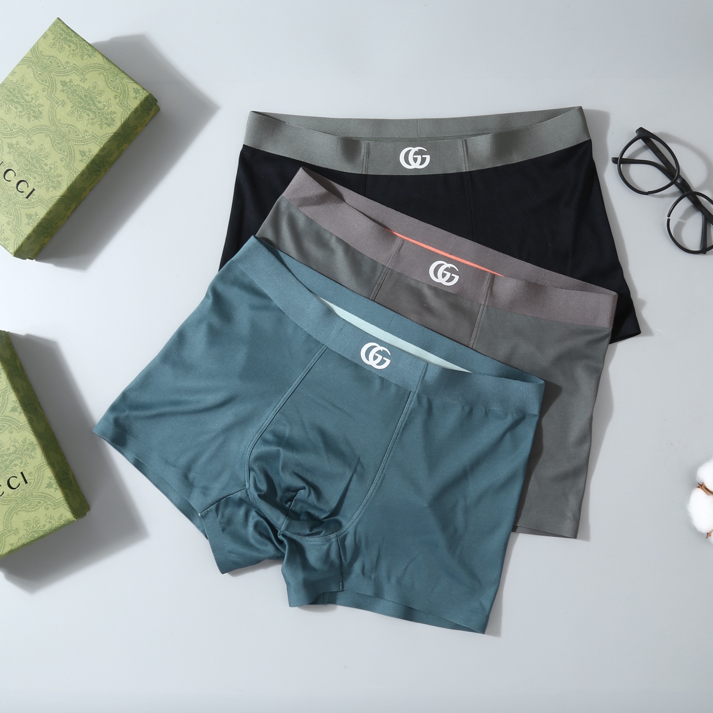  GUCCI 古驰 高级双面灵感100支莫代尔，原单品质，无缝切割工艺 科学配 52%莫代尔+30%锦纶