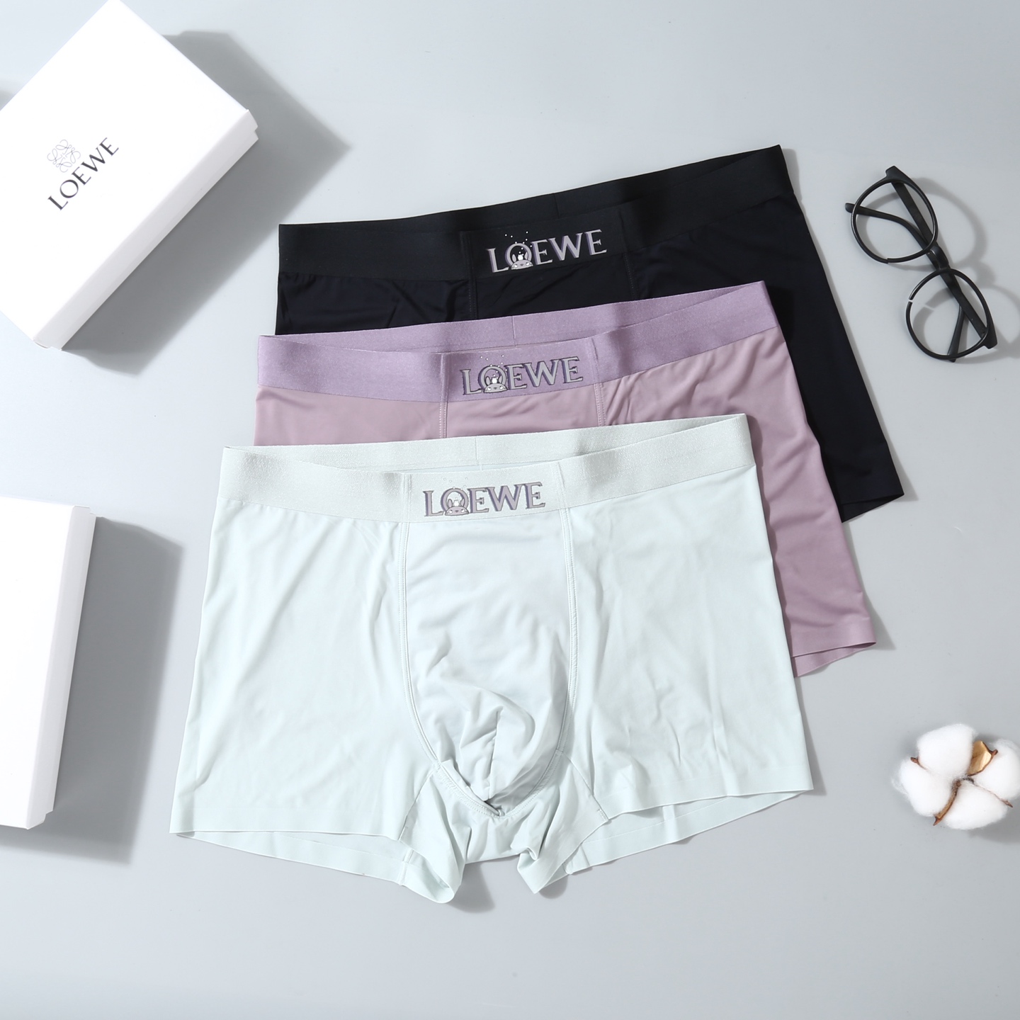  Loewe 罗意威！原单品质！精品盒装男士内裤！外贸国外订单，高品质，锦纶冰丝无痕切割工艺 科学配 8