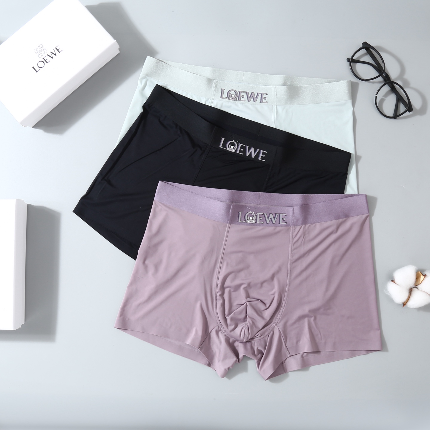  Loewe 罗意威！原单品质！精品盒装男士内裤！外贸国外订单，高品质，锦纶冰丝无痕切割工艺 科学配 8