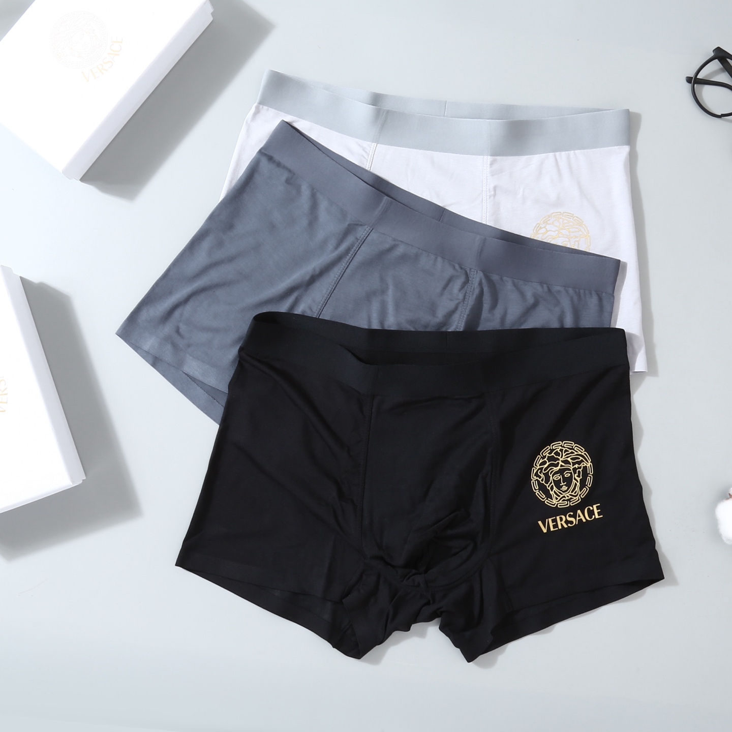  versace 范思哲 原单品质！经典美杜沙系列！时尚男士内裤！精美烫金Logo！外贸国外订单，原单品
