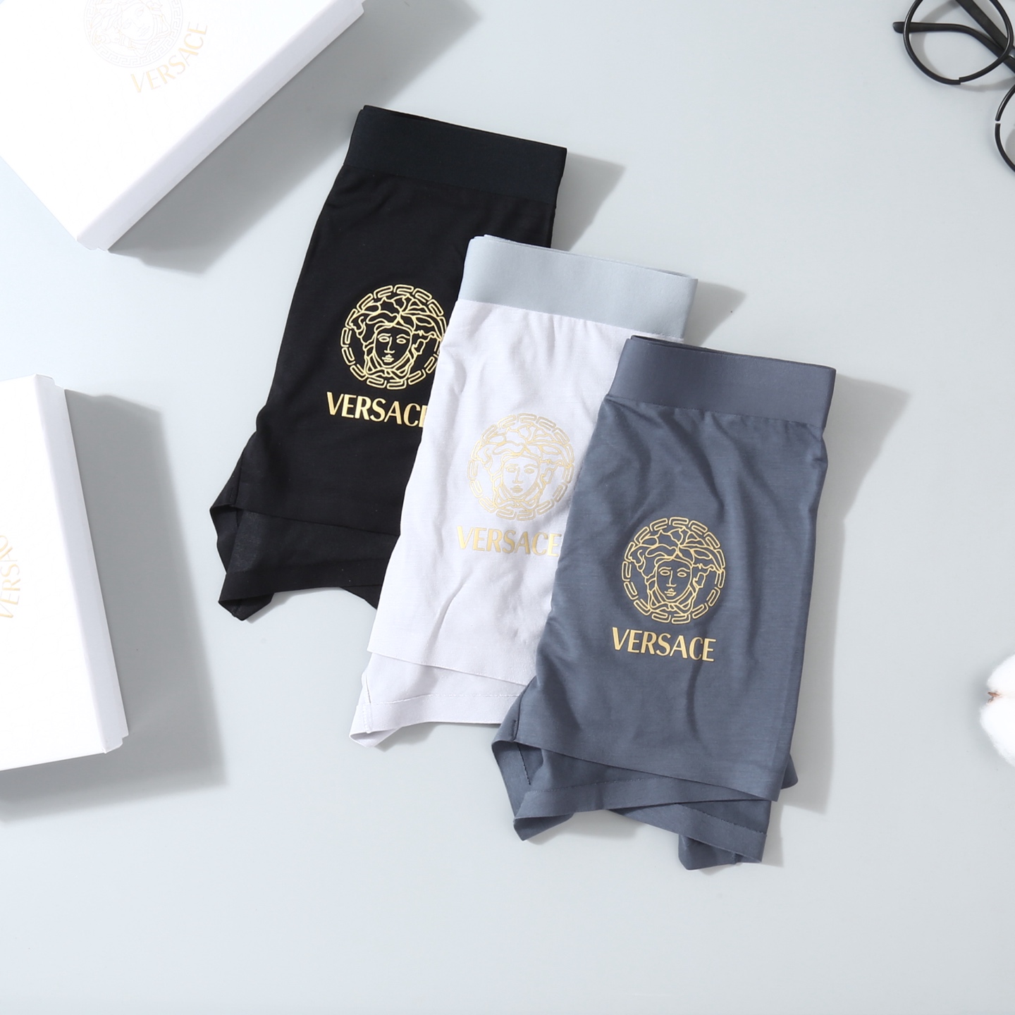  versace 范思哲 原单品质！经典美杜沙系列！时尚男士内裤！精美烫金Logo！外贸国外订单，原单品