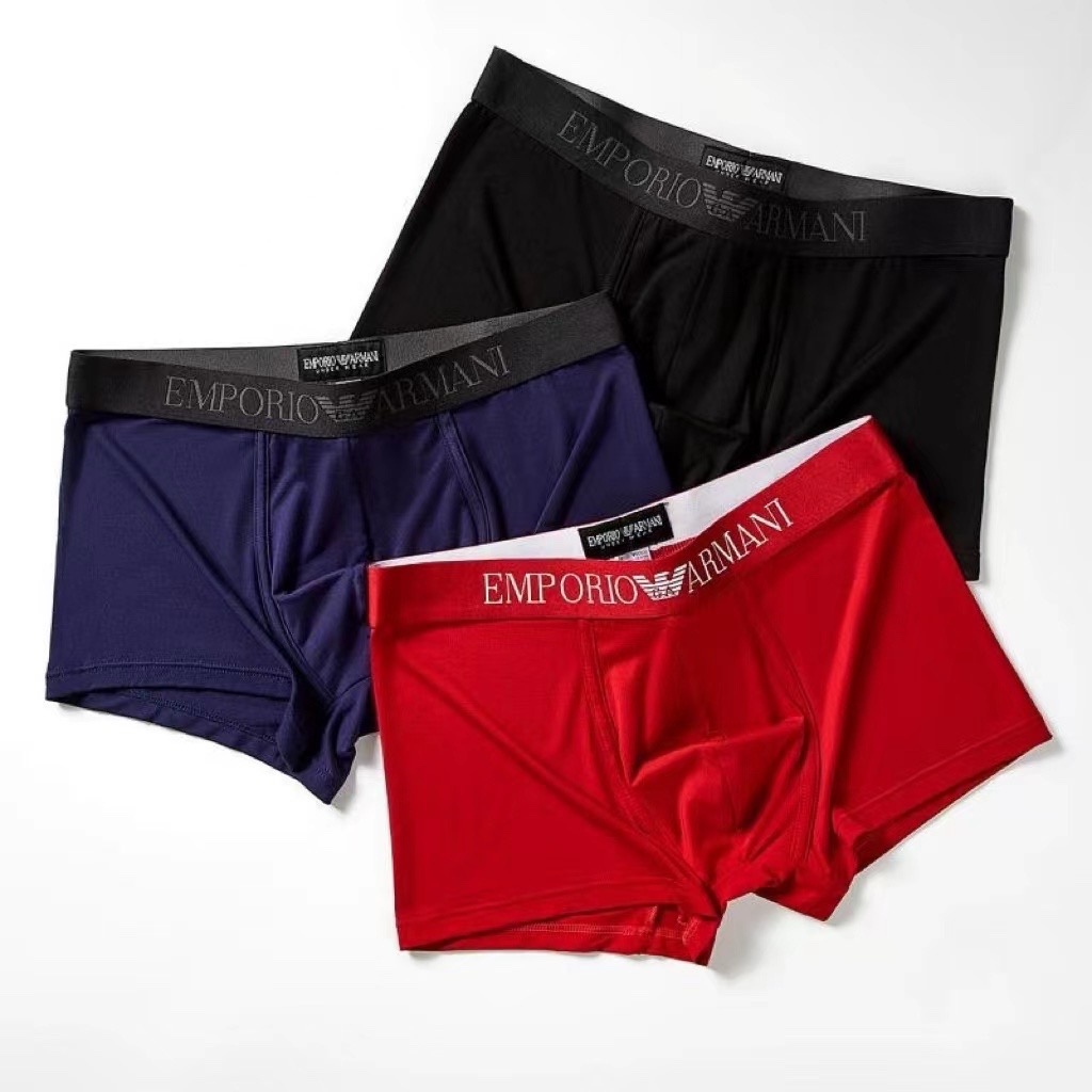 Emporio Armani Bóxers para Hombre, Paquete de 3, Clásico y Cómodo