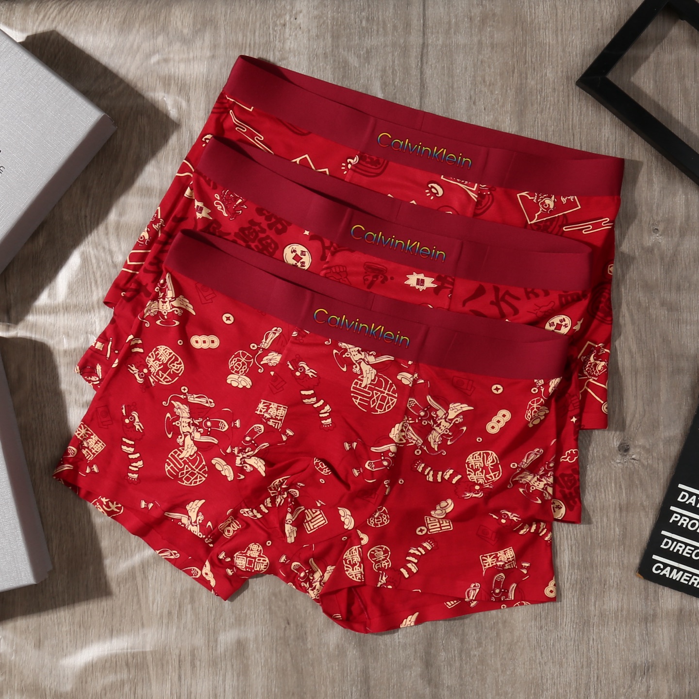 新品！（本命鸿运红裤）CALVIN KLEIN CK凯文克莱 原单品质！潮流奢品 ！轻薄透气设计，精品盒