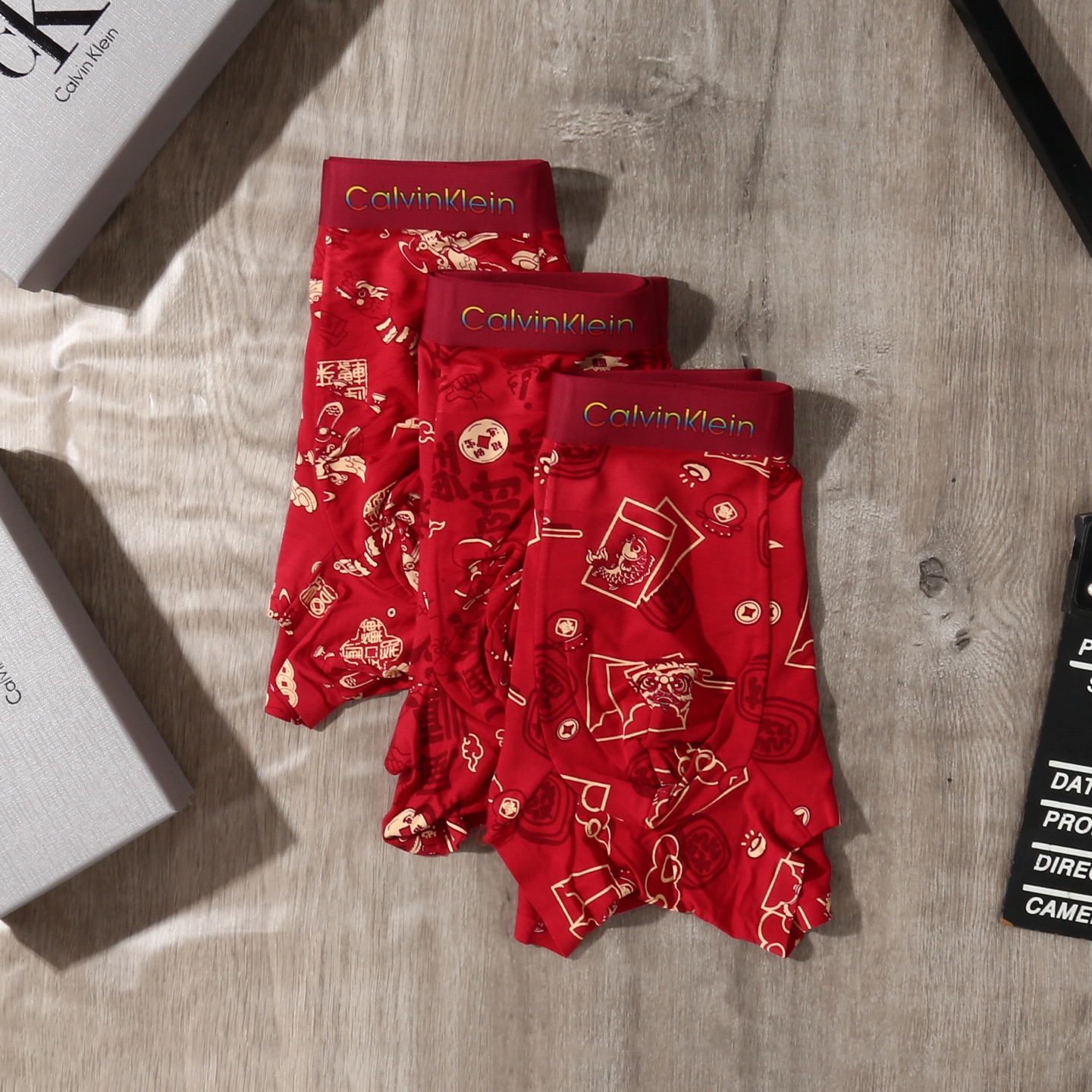 新品！（本命鸿运红裤）CALVIN KLEIN CK凯文克莱 原单品质！潮流奢品 ！轻薄透气设计，精品盒