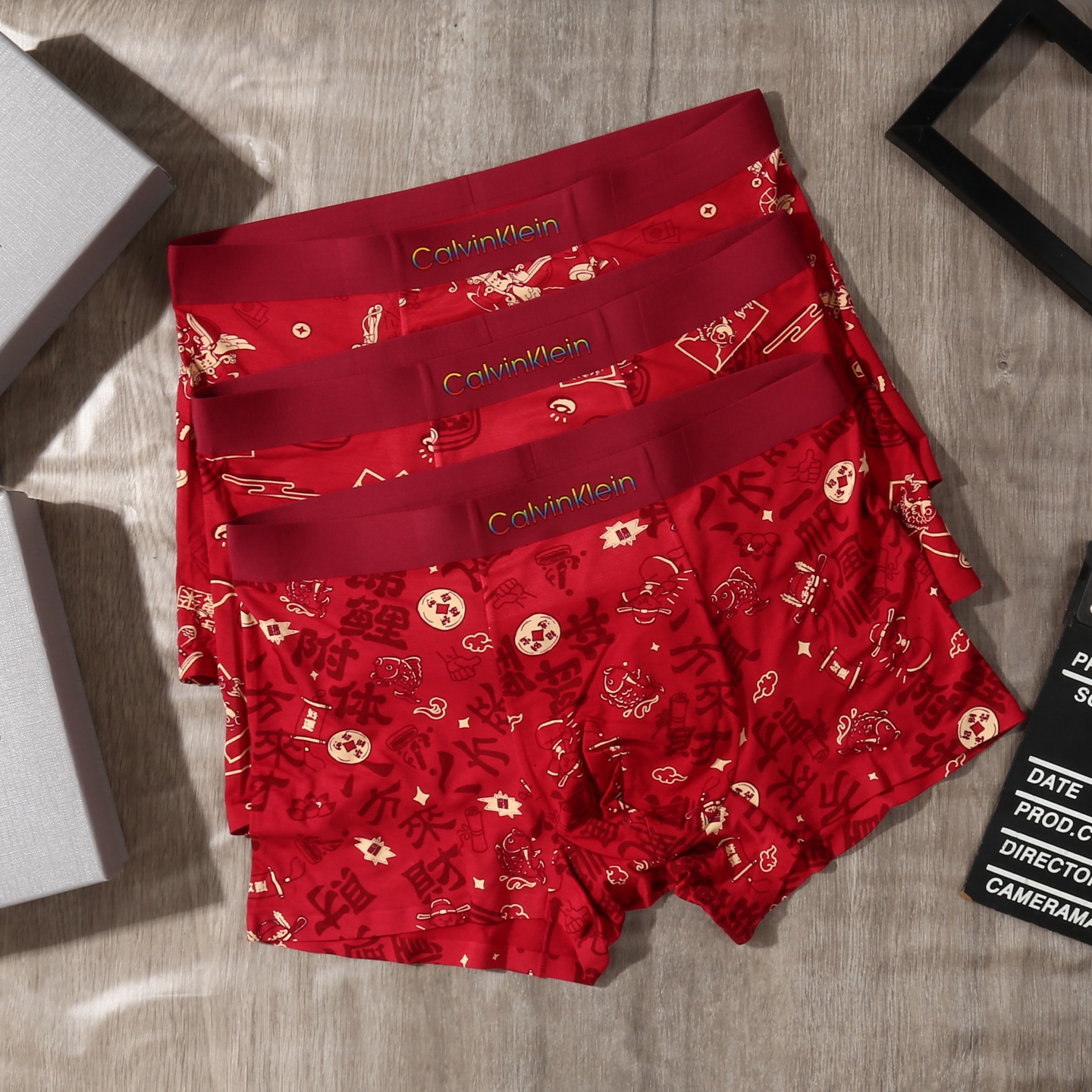 新品！（本命鸿运红裤）CALVIN KLEIN CK凯文克莱 原单品质！潮流奢品 ！轻薄透气设计，精品盒