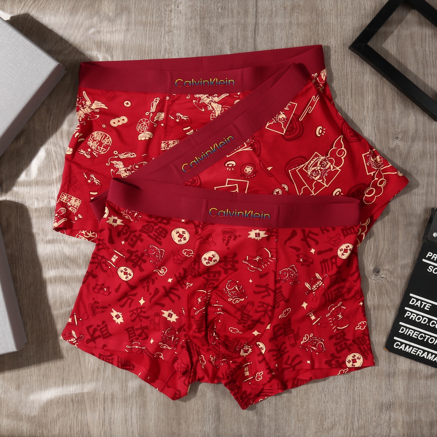 新品！（本命鸿运红裤）CALVIN KLEIN CK凯文克莱 原单品质！潮流奢品 ！轻薄透气设计，精品盒