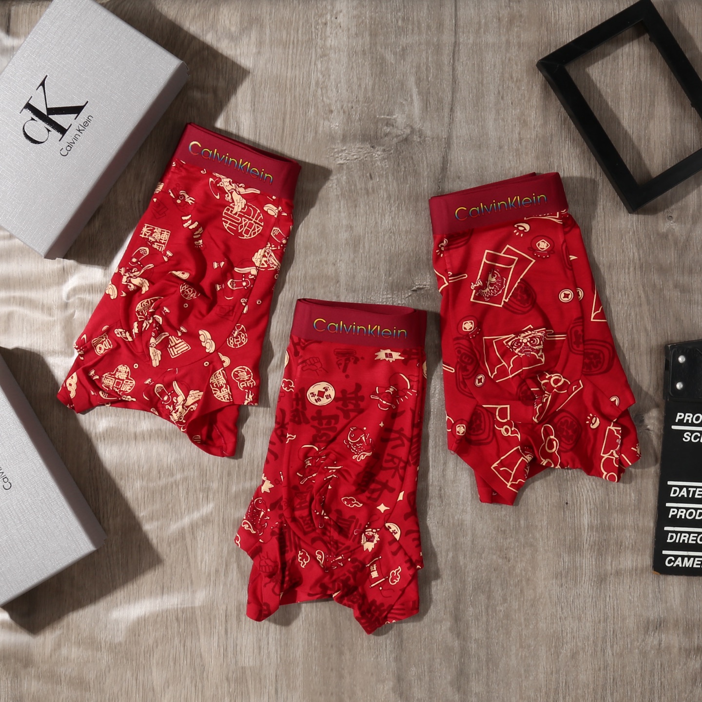 新品！（本命鸿运红裤）CALVIN KLEIN CK凯文克莱 原单品质！潮流奢品 ！轻薄透气设计，精品盒