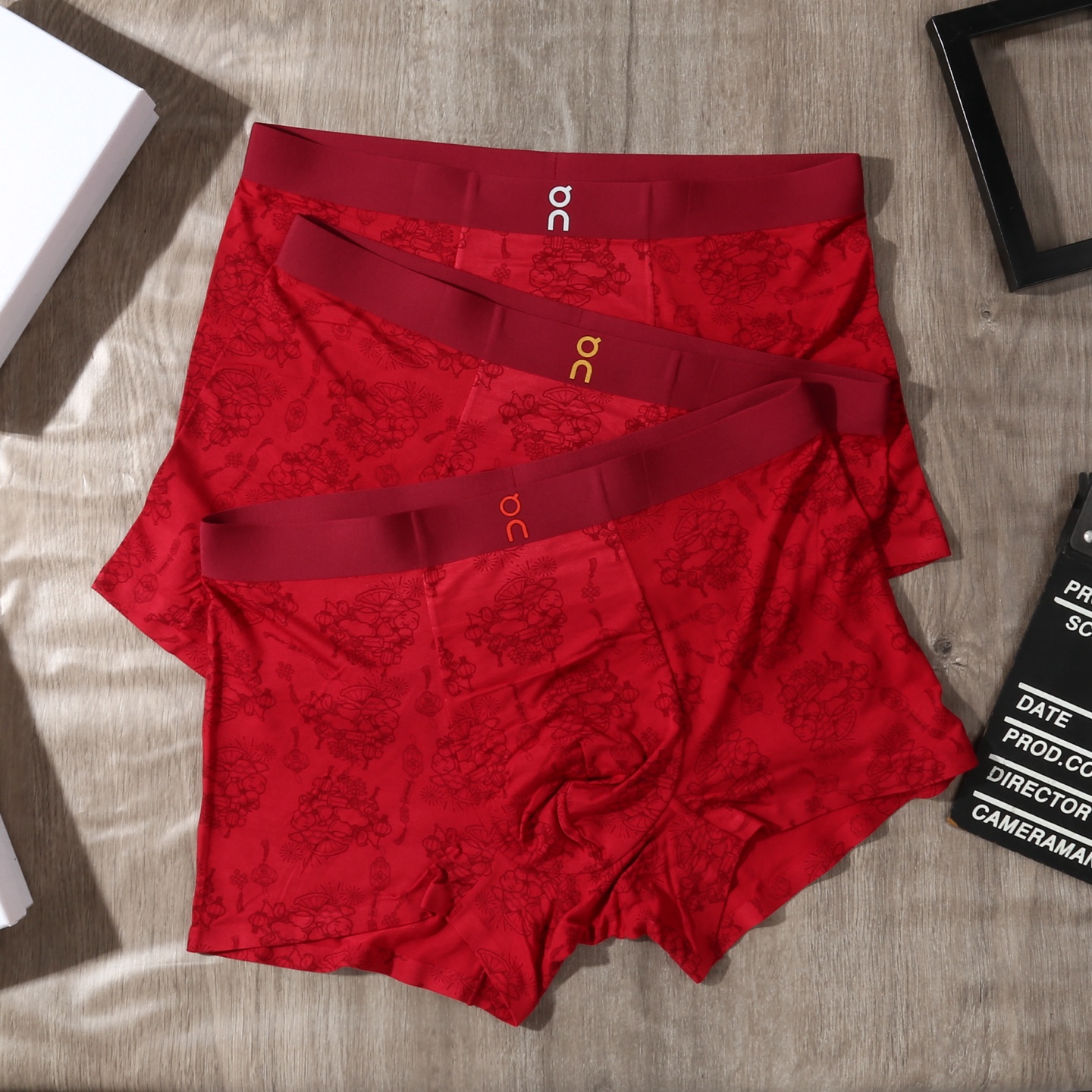 新品！（本命鸿运红裤）On昂跑Cloudtilt！原单品质！潮流奢品 ！轻薄透气设计，精品盒装男士内裤！