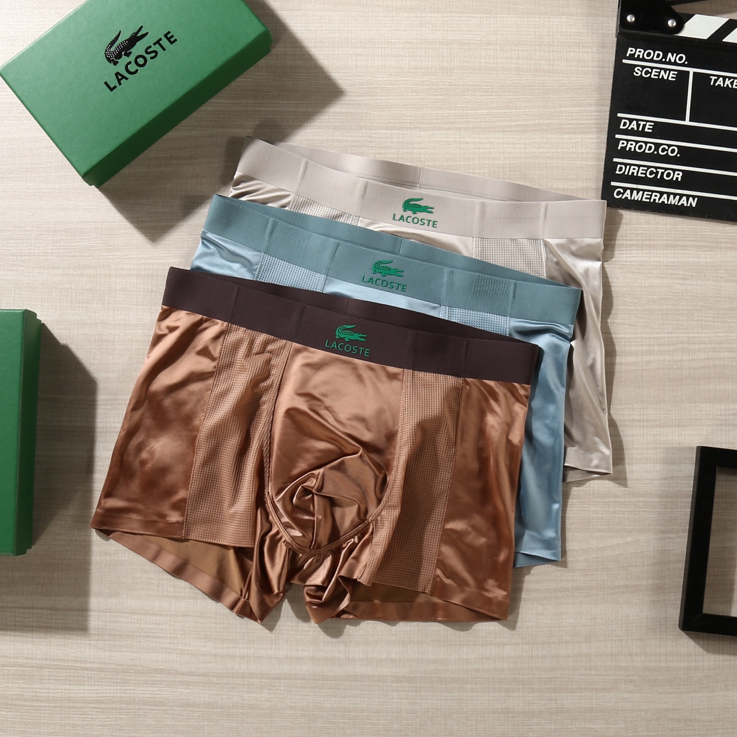新品！（立体硅胶）LACOSTE 鳄鱼！原单品质！潮流奢品 ！轻薄透气设计，精品盒装男士内裤！外贸国外订