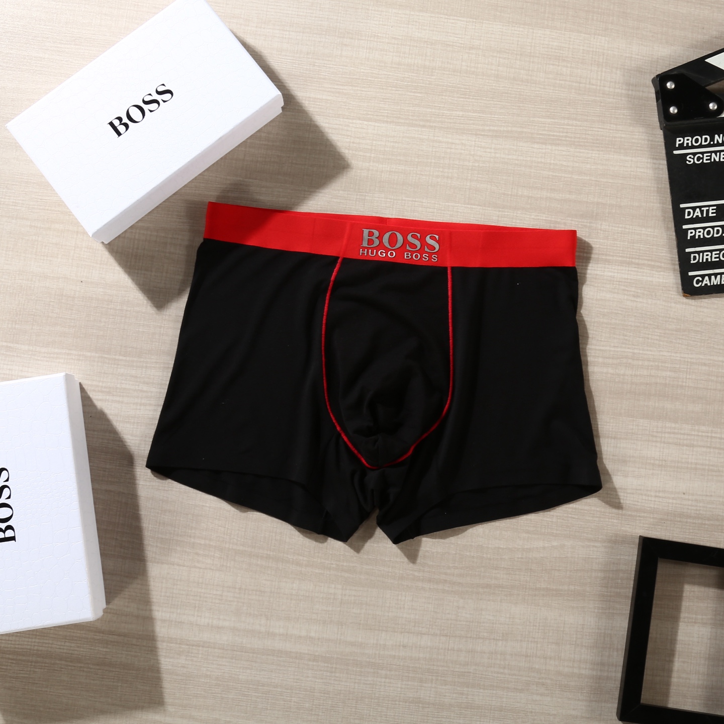 新品！（立体硅胶）【BOSS】原单品质！潮流奢品 ！轻薄透气设计，精品盒装男士内裤！外贸国外订单，高品质