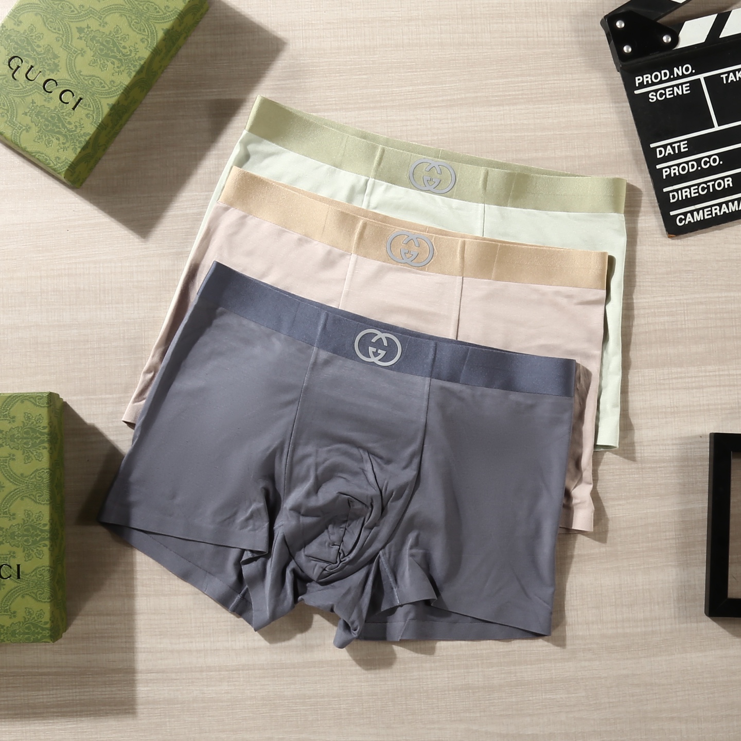 新品！（立体硅胶）GUCCI 古驰！原单品质！潮流奢品 ！轻薄透气设计，精品盒装男士内裤！外贸国外订单，