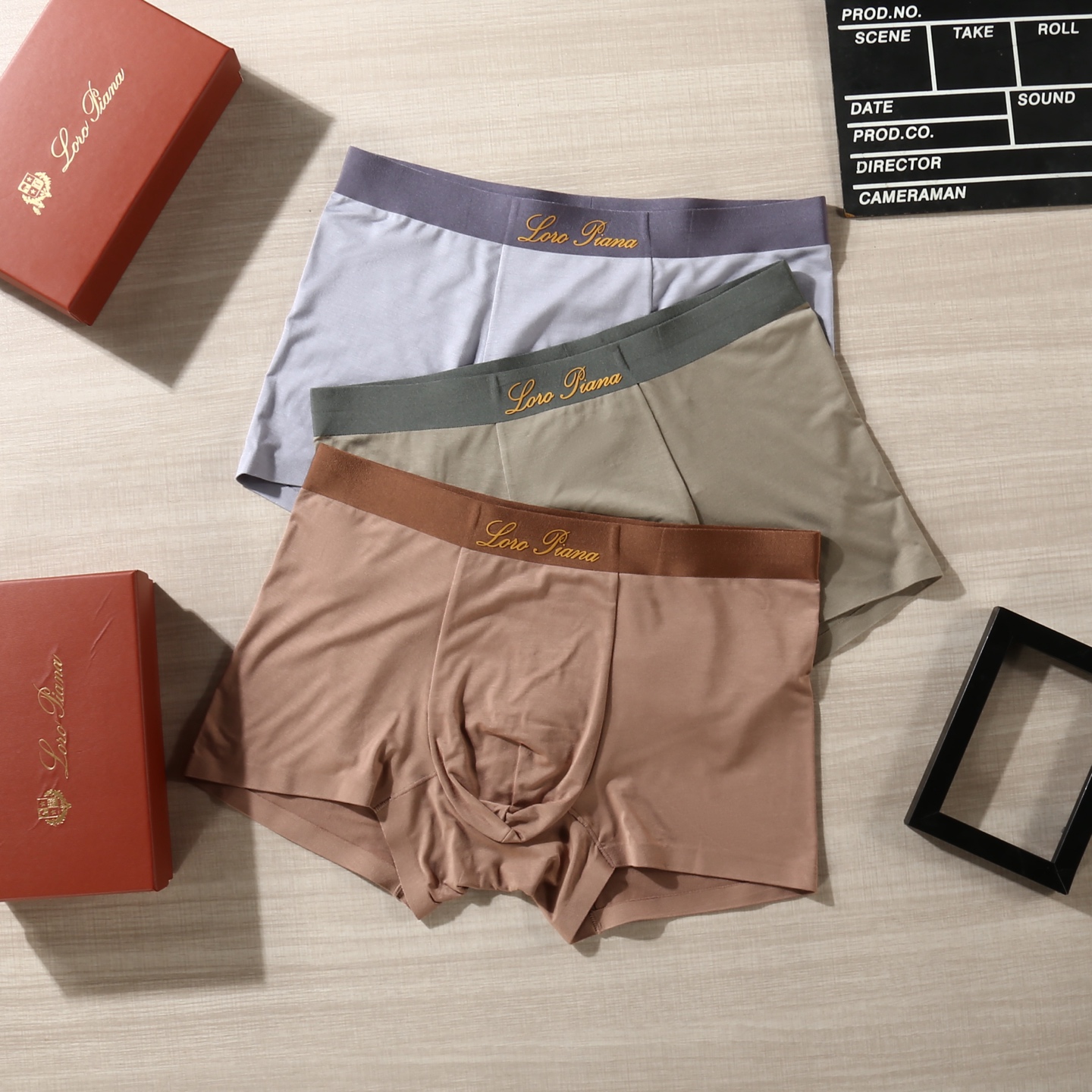 新品！（立体硅胶）LORO PIANA（LP）原单品质！潮流奢品 ！轻薄透气设计，精品盒装男士内裤！外贸