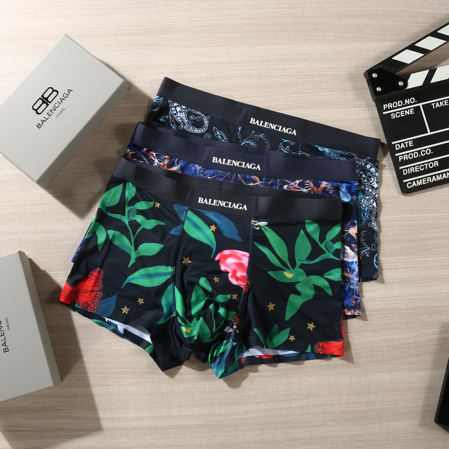 新品！（立体硅胶）Balenciaga 巴黎世家！原单品质！潮流奢品 ！轻薄透气设计，精品盒装男士内裤！