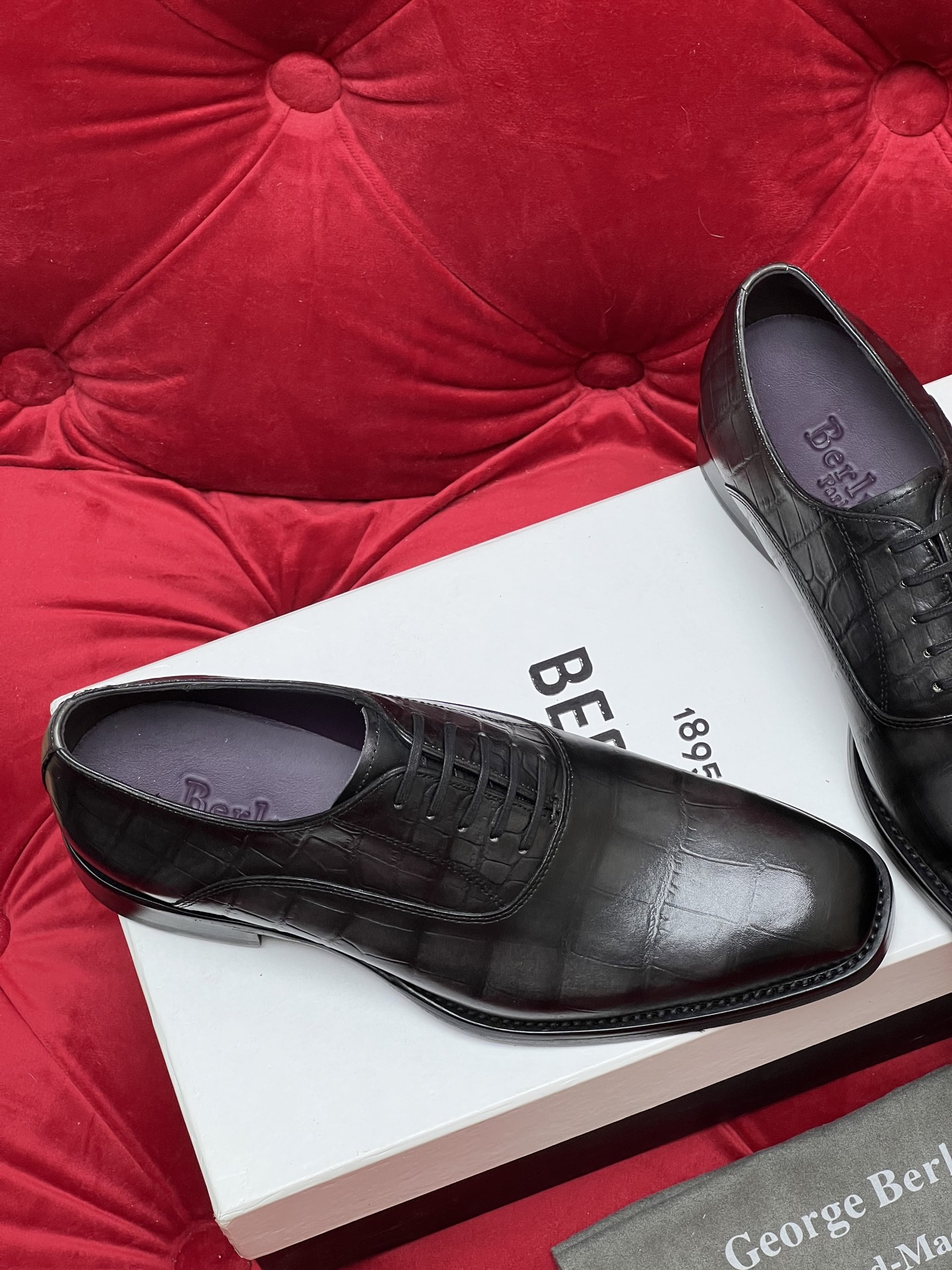 Berluti Men's Leather Dress Shoes - Italian Calfskin, Genuine Leather Sole 8 i1755235251239 6571 0 6