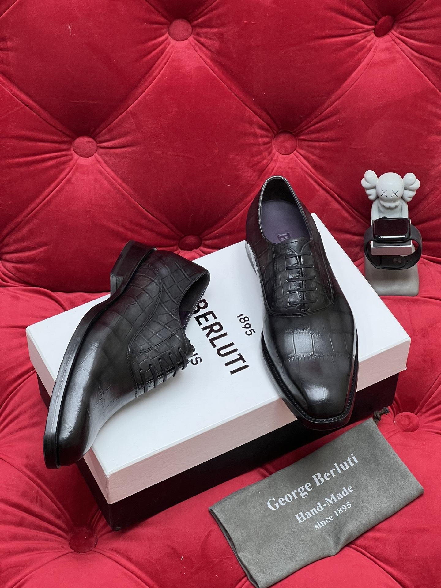 Berluti Men's Leather Dress Shoes - Italian Calfskin, Genuine Leather Sole 10 i1755235253165 3284 0 8