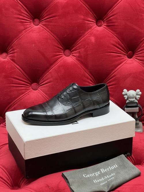 Berluti Men's Luxury Leather Dress Shoes, Original Version, Comfortable and Stylish 1 Berluti Men's Luxury Leather Dress Shoes, Original Version, Comfortable and Stylish