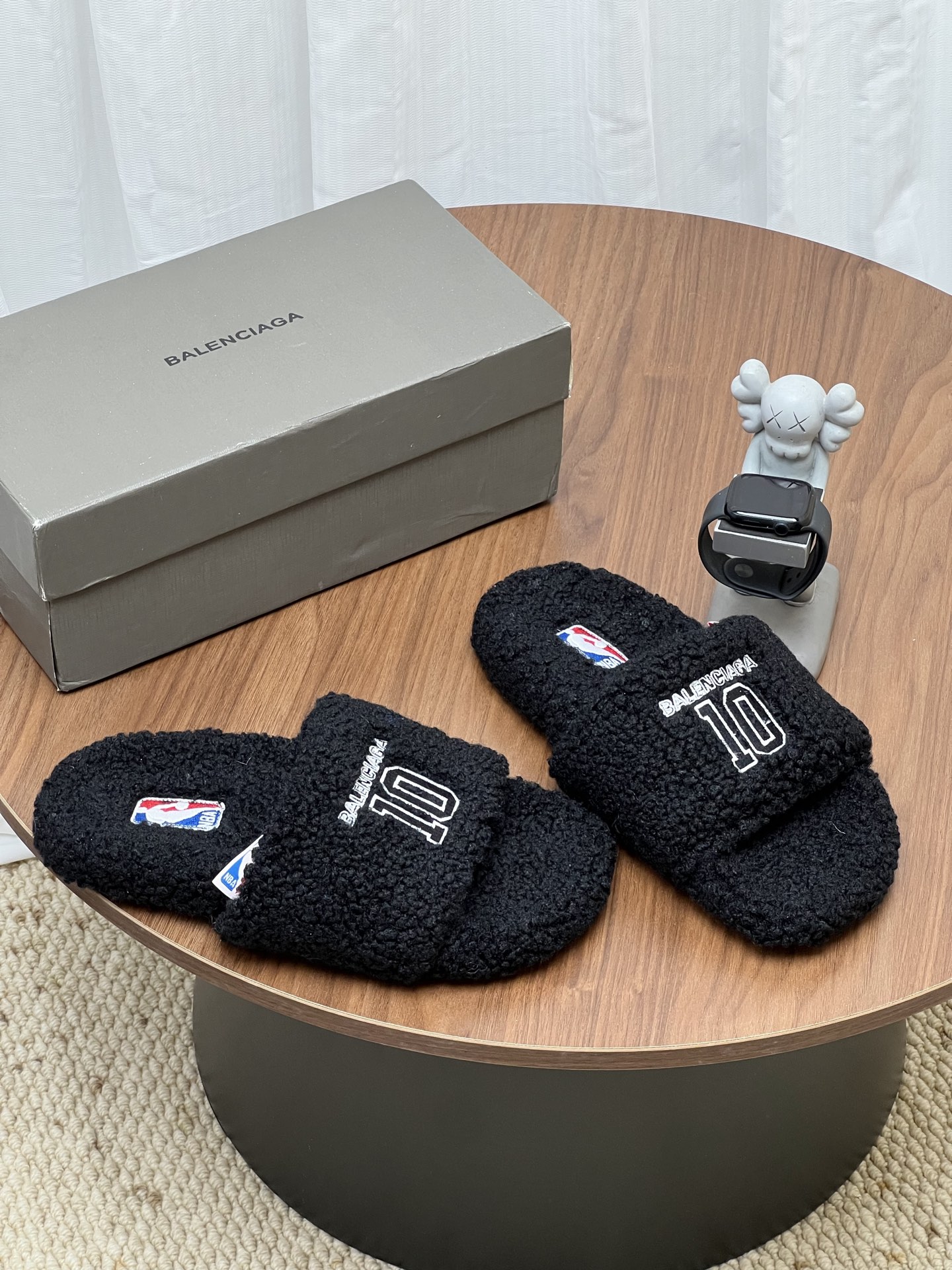 Balenciaga NBA Co-branded Fleece Slides