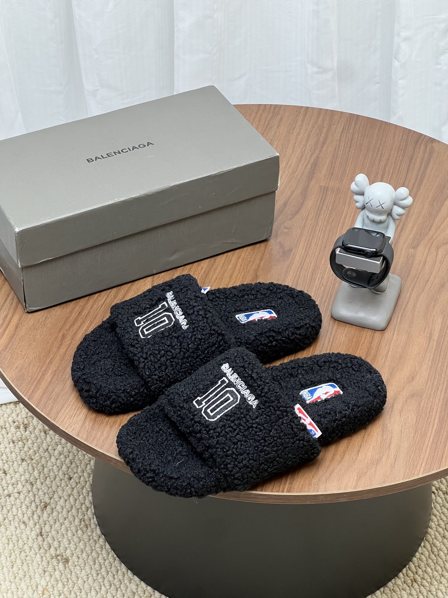 Balenciaga NBA Co-branded Fleece Slides