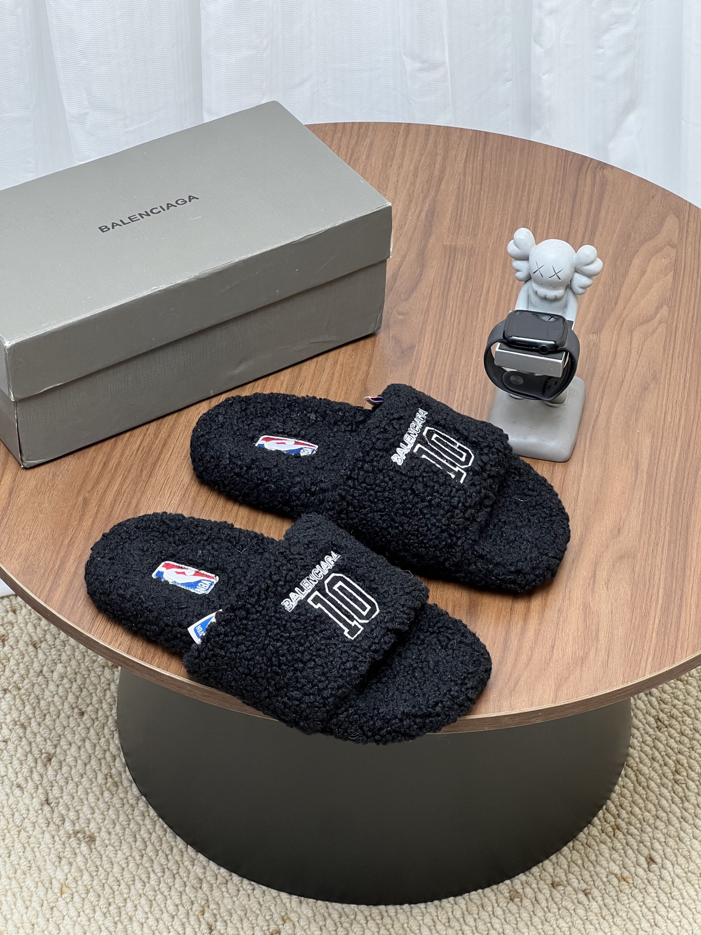 Balenciaga NBA Co-branded Fleece Slides