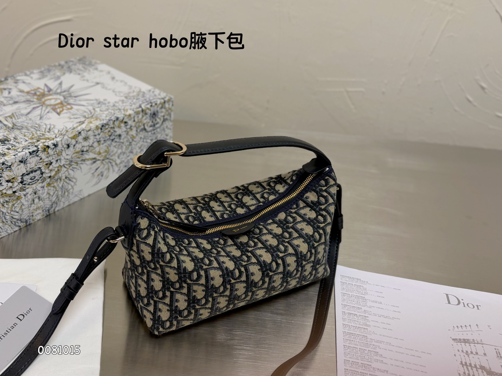 Dior star hobo Blue Oblique shoulder everyday