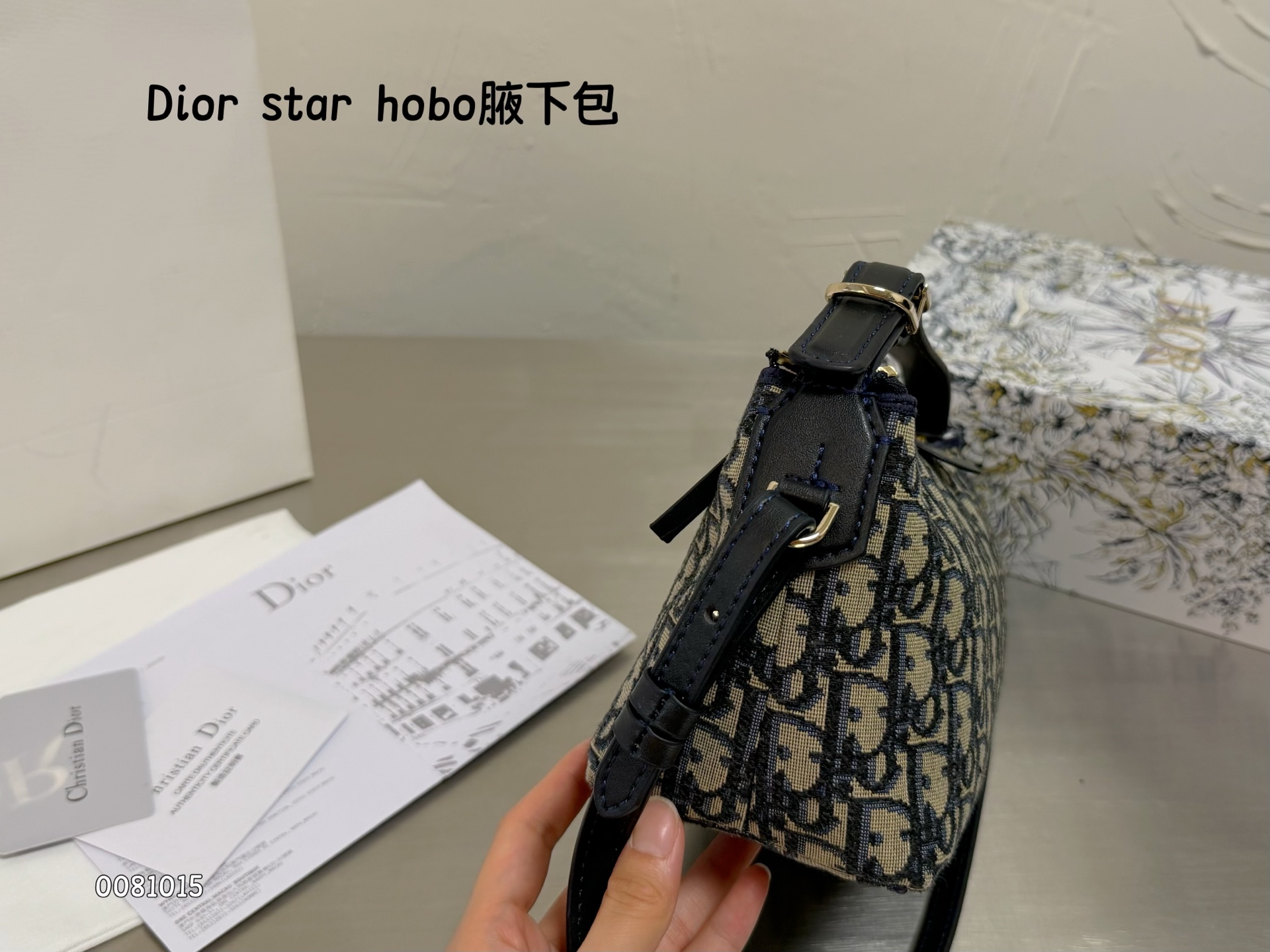 Dior star hobo Blue Oblique shoulder everyday