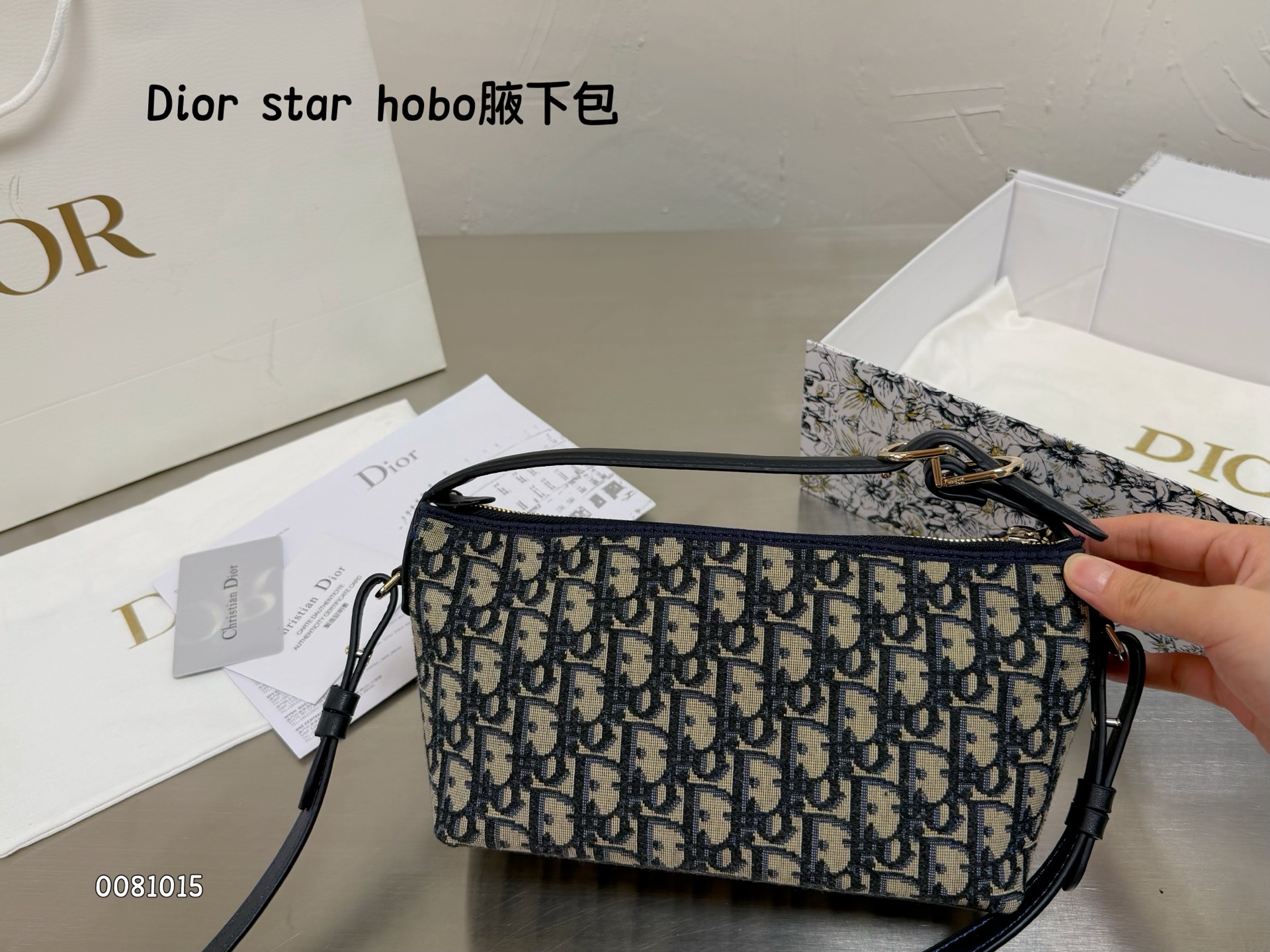 Dior star hobo Blue Oblique shoulder everyday