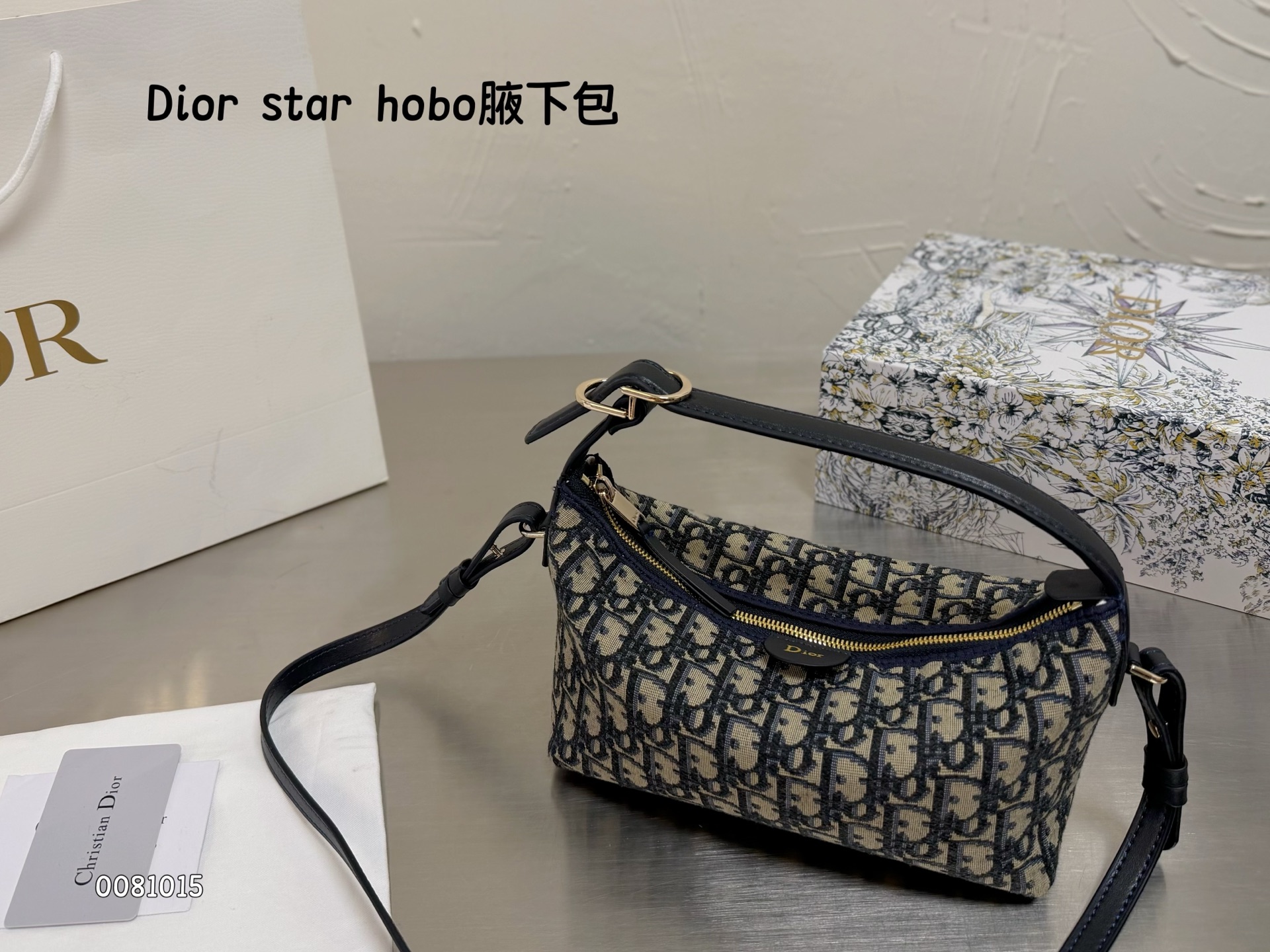 Dior star hobo Blue Oblique shoulder everyday