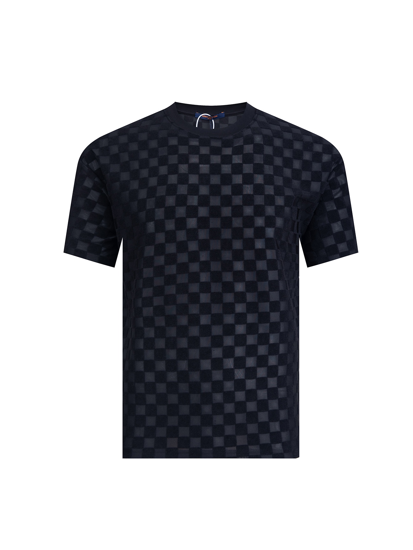 Louis Vuitton Clothing T-Shirt Black White Unisex Short Sleeve