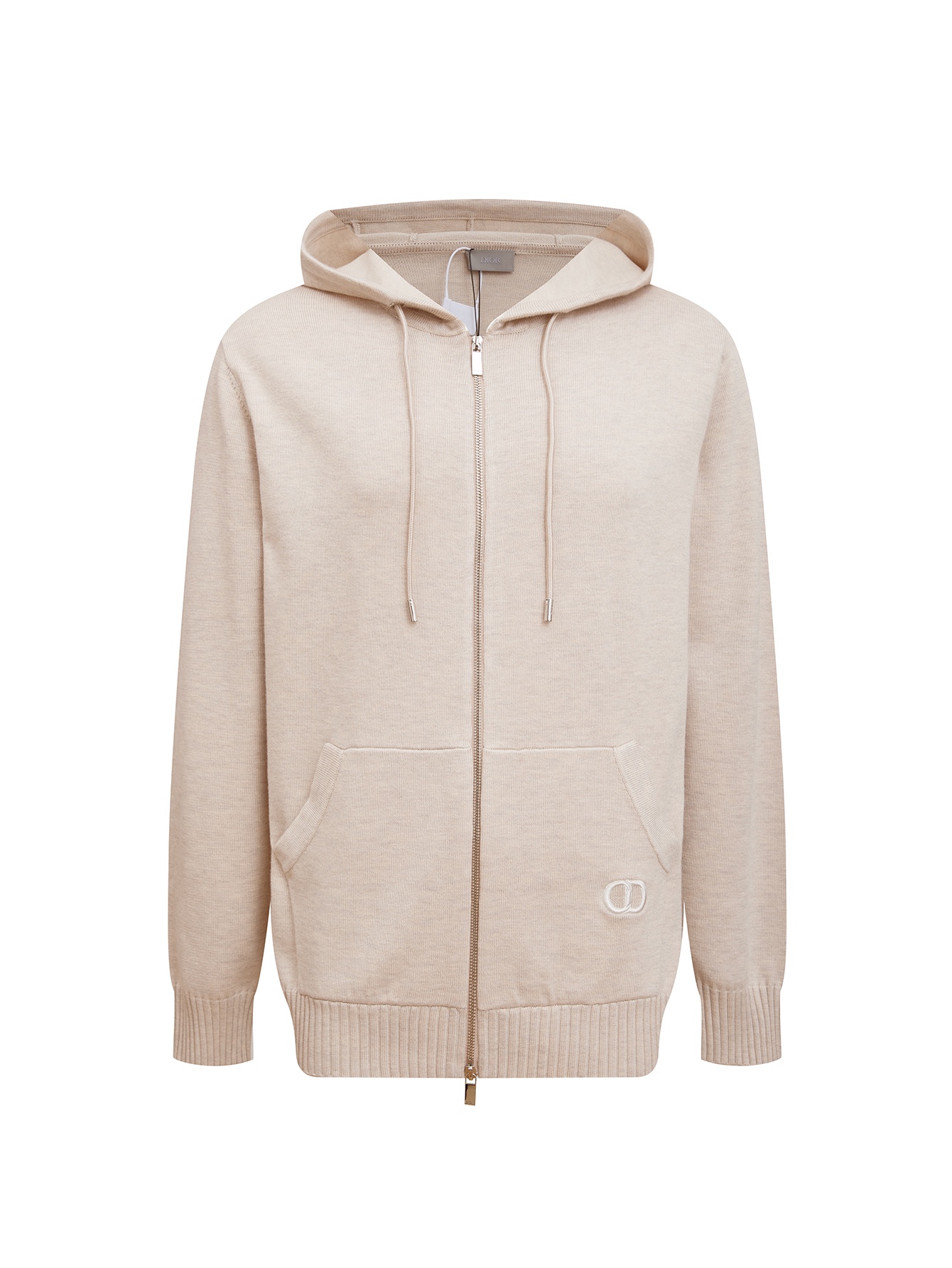 CJCR Wool Coat with CD Embroidery: Classic Design for Men and Women - 图片 1
