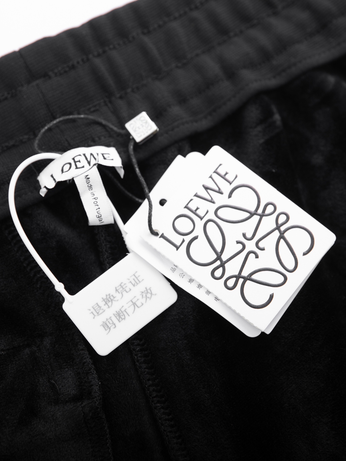 CJCR Zipped Pocket Leisure Pants in Black Velvet, Various Sizes Available - 图片 6