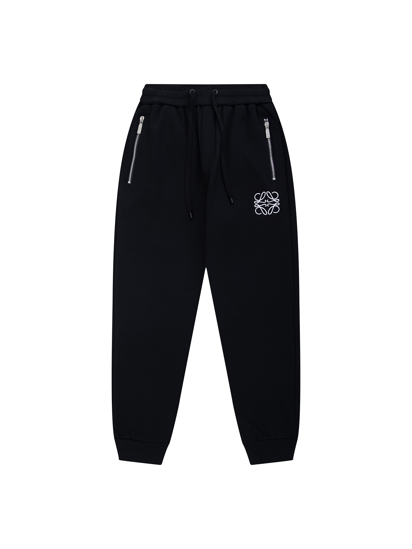 CJCR Zipped Pocket Leisure Pants in Black Velvet, Various Sizes Available - 图片 1