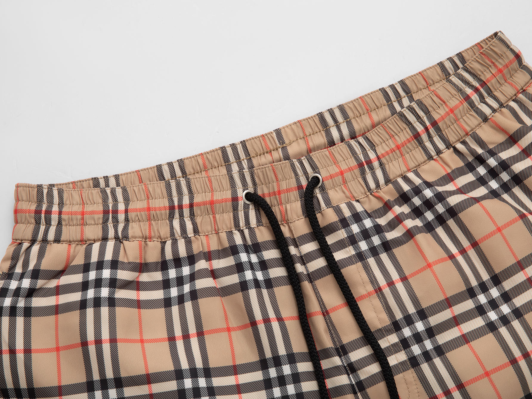 Burberry BUR巴宝莉 抽绳款 格纹对位沙滩裤短裤