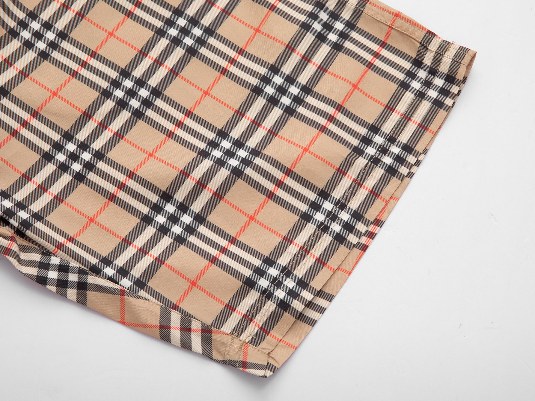 Burberry BUR巴宝莉 抽绳款 格纹对位沙滩裤短裤