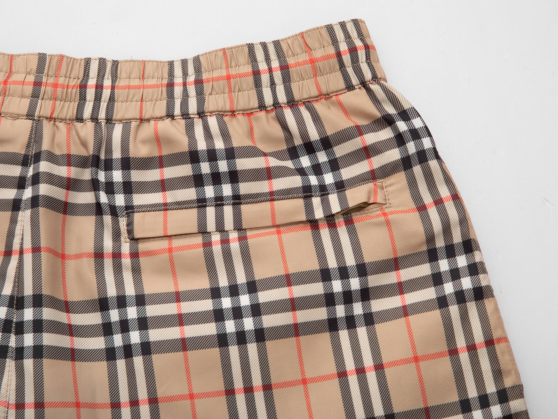 Burberry BUR巴宝莉 抽绳款 格纹对位沙滩裤短裤