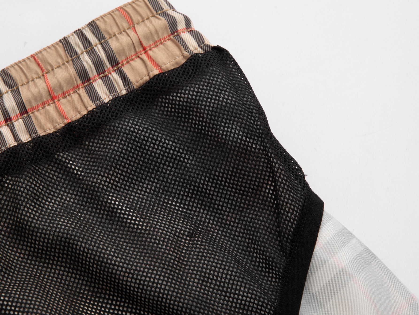 Burberry BUR巴宝莉 抽绳款 格纹对位沙滩裤短裤