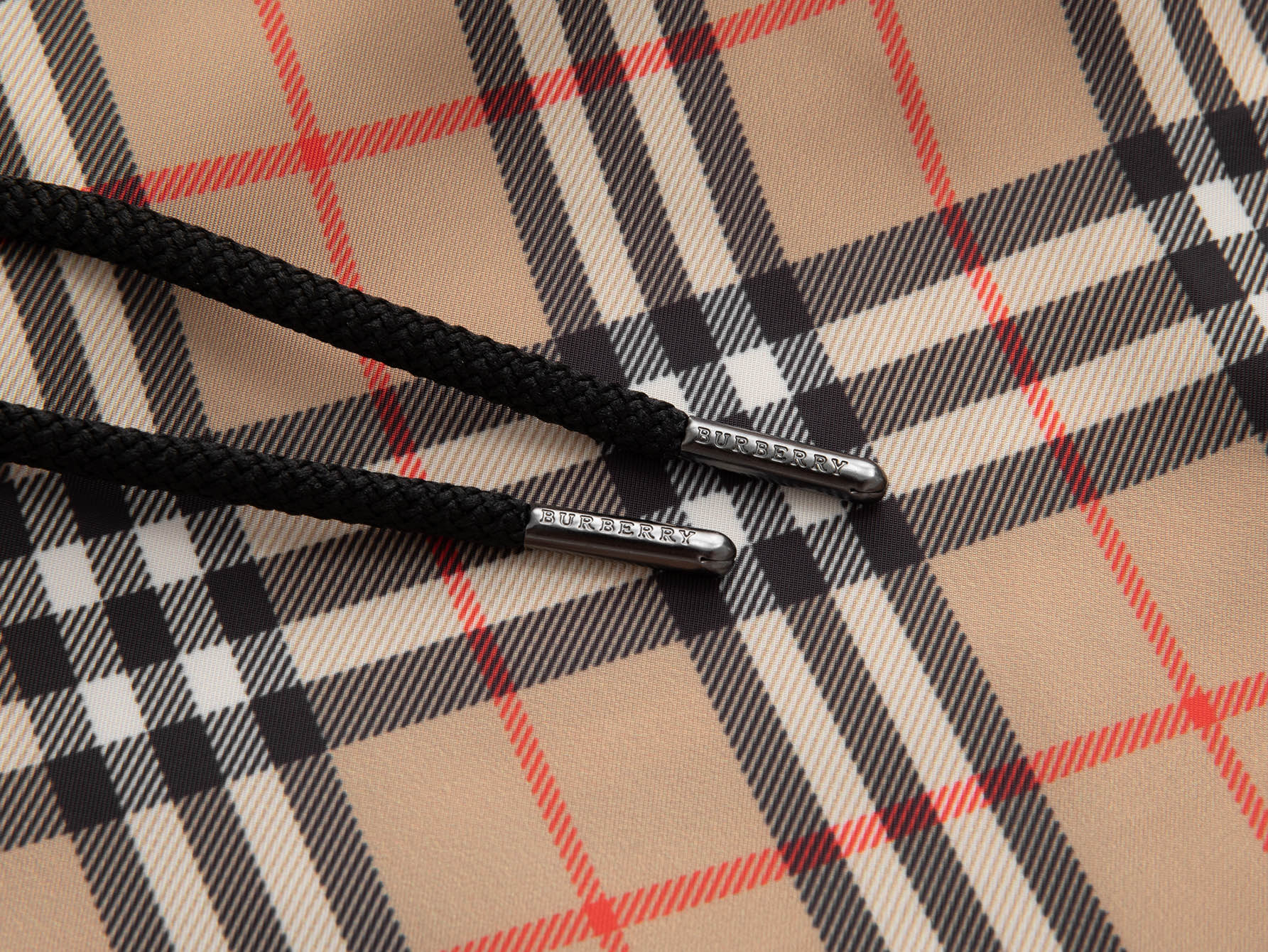 Burberry BUR巴宝莉 抽绳款 格纹对位沙滩裤短裤