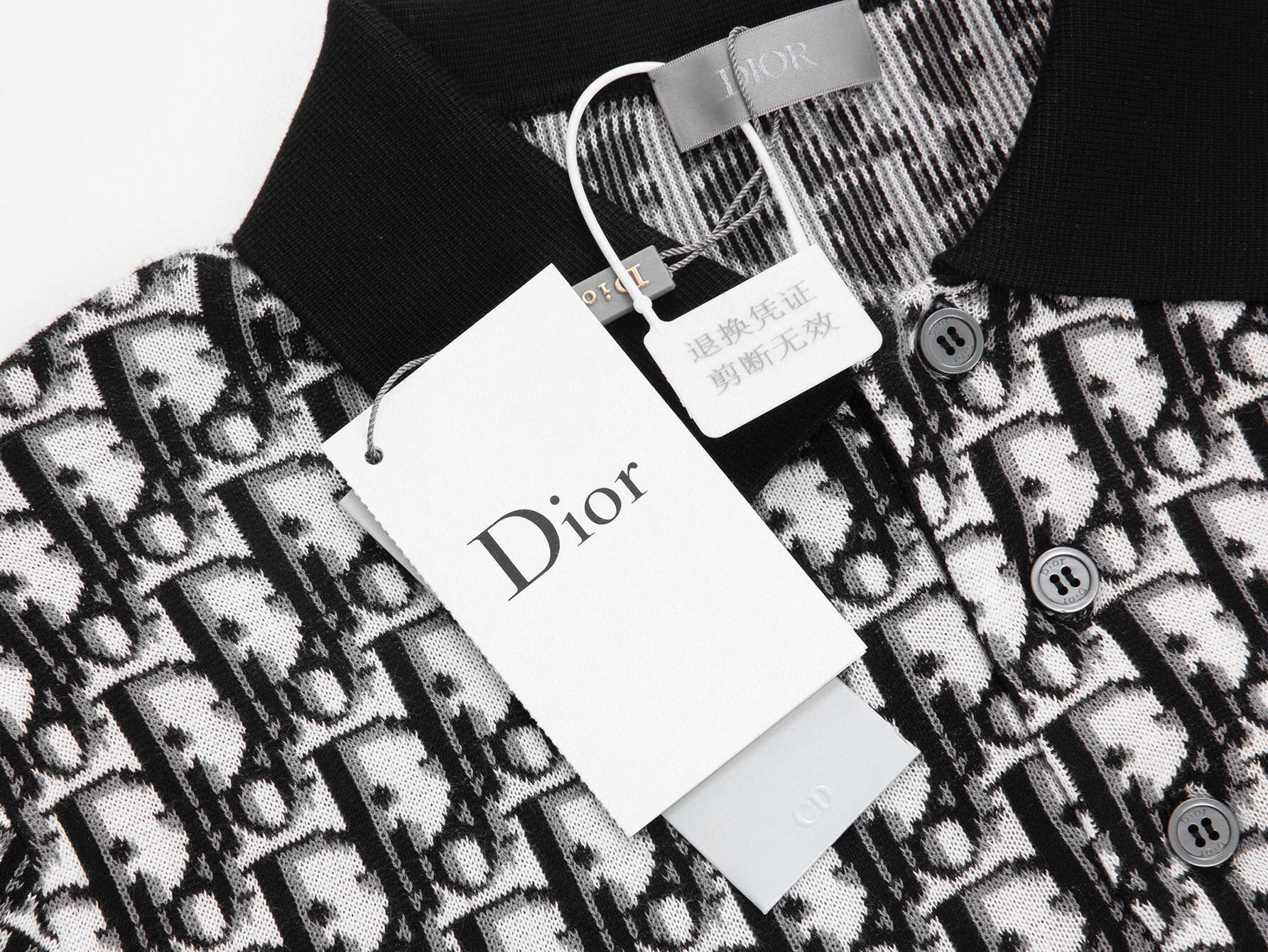 Dior Dior迪奥官网 款 字母提花天丝针织短袖Polo衫