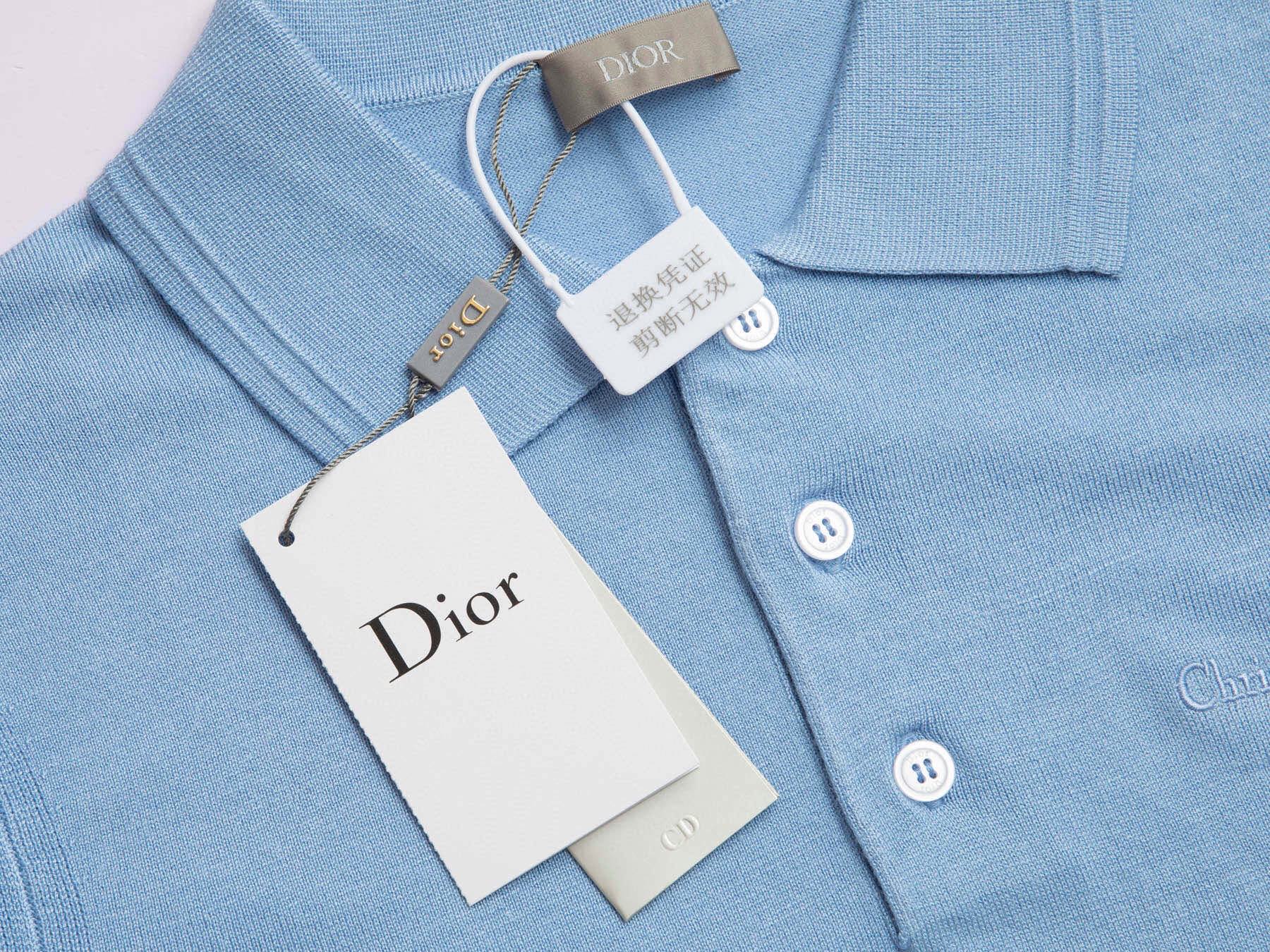 Dior Dior迪奥官网 款 字母提花圆领羊绒针织短袖
