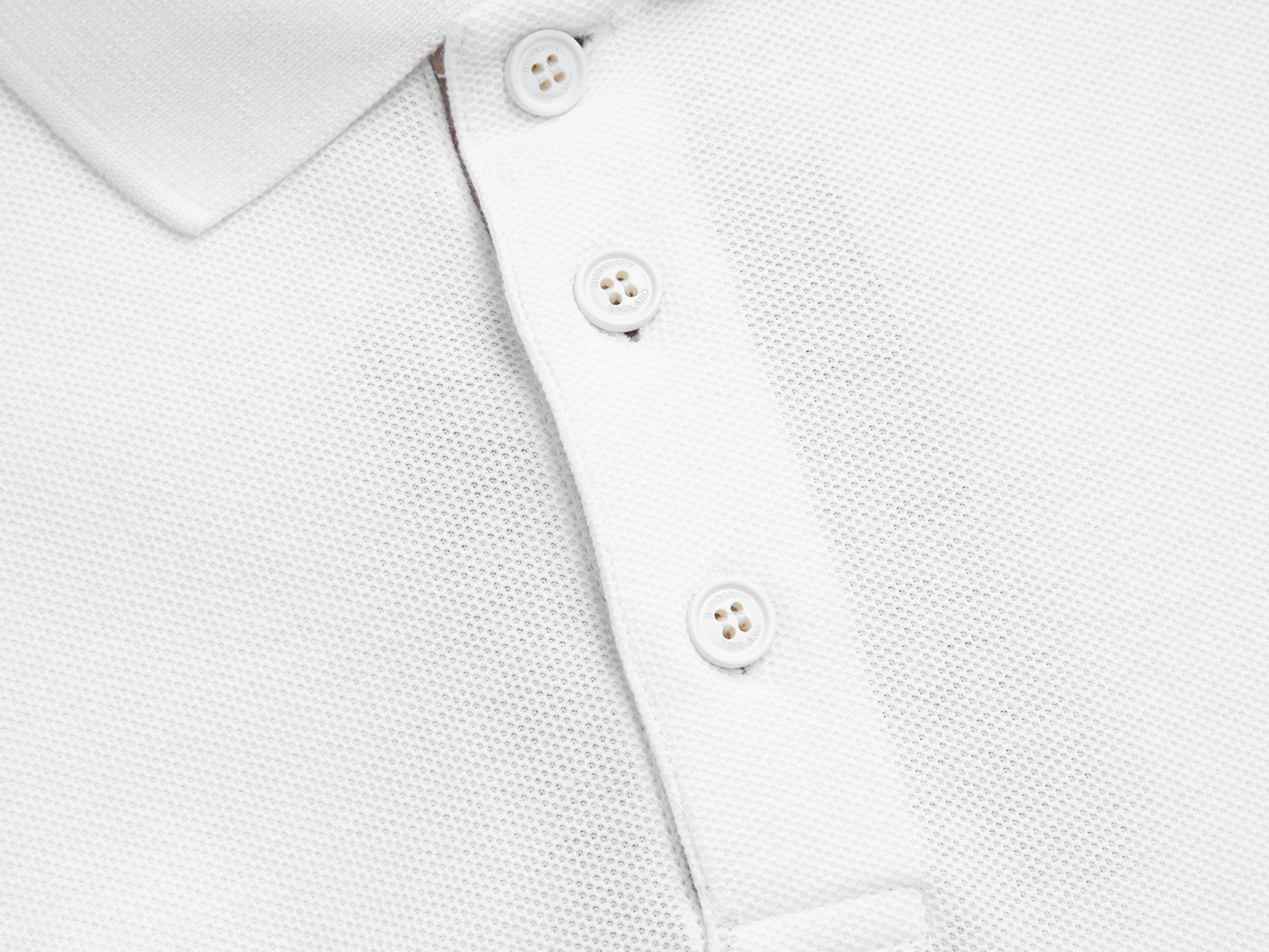 Burberry BUR巴宝莉 官网款 格子纽扣战马立体刺绣翻领POLO衫